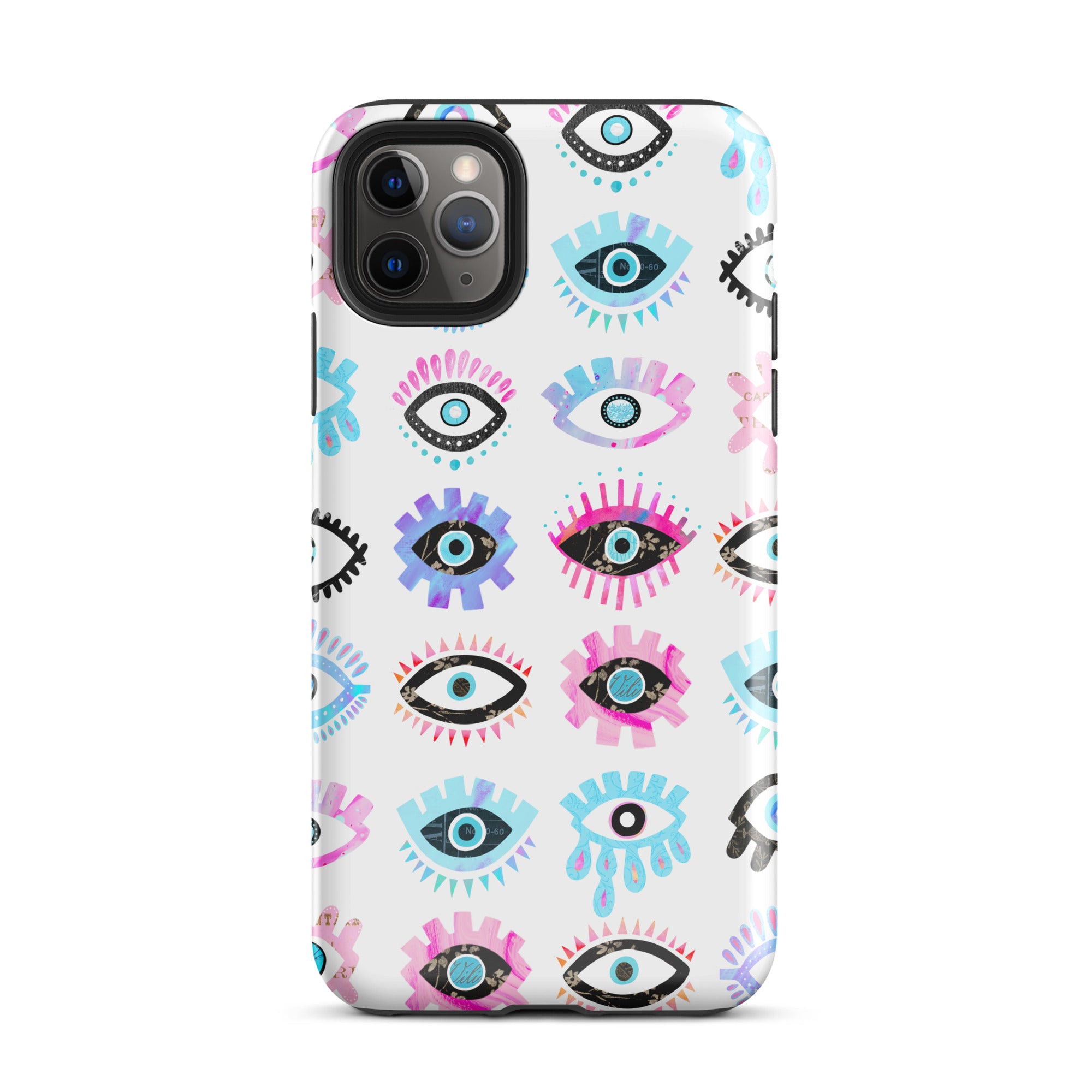 Evil Eyes (Rose/Bleu) - Coque rigide pour iPhone®