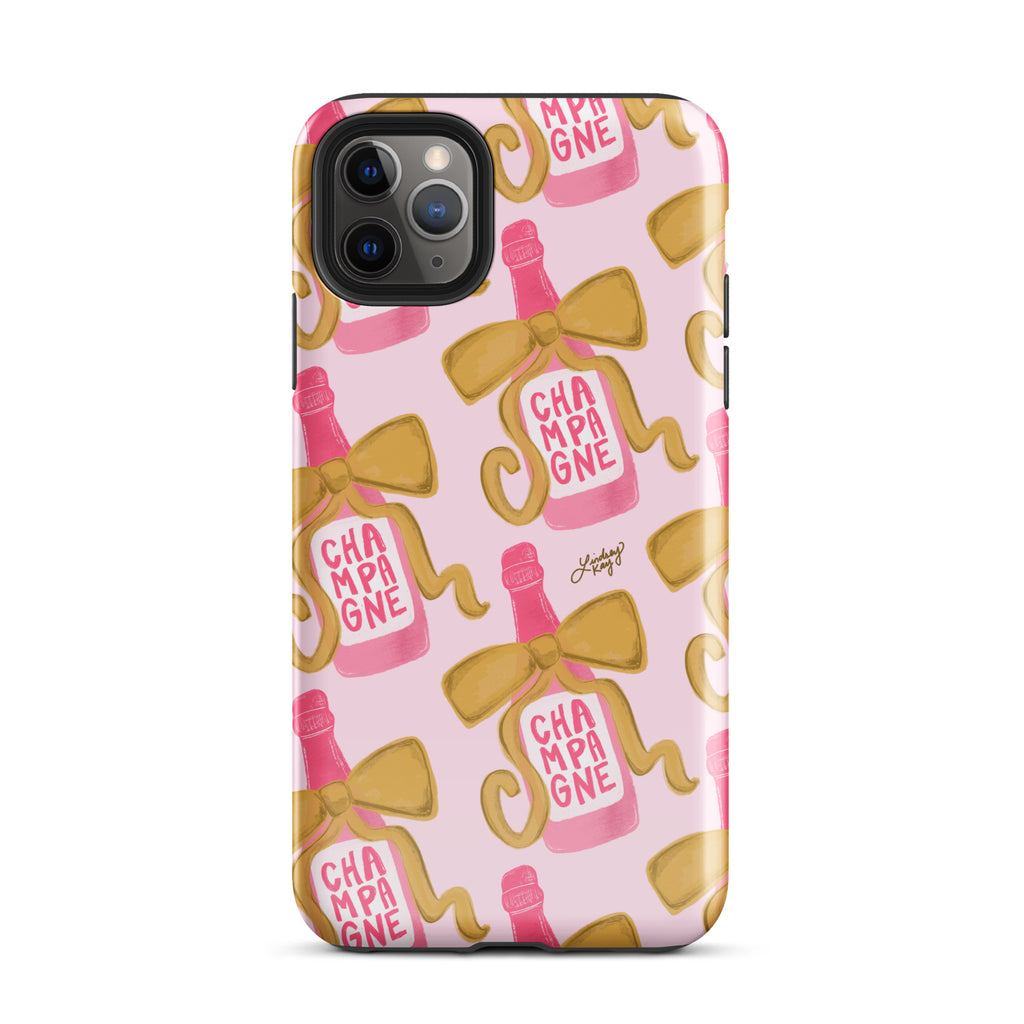 Ribbon Champagne Bottle - Tough Case for iPhone®