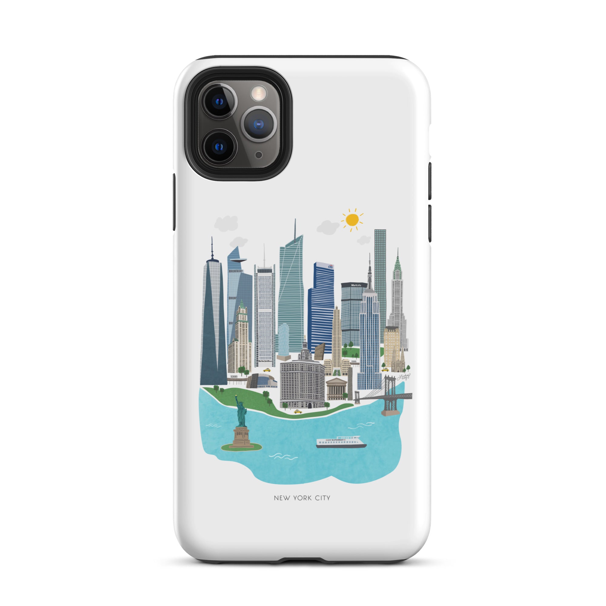 Horizonte de la ciudad de Nueva York - Funda resistente para iPhone®