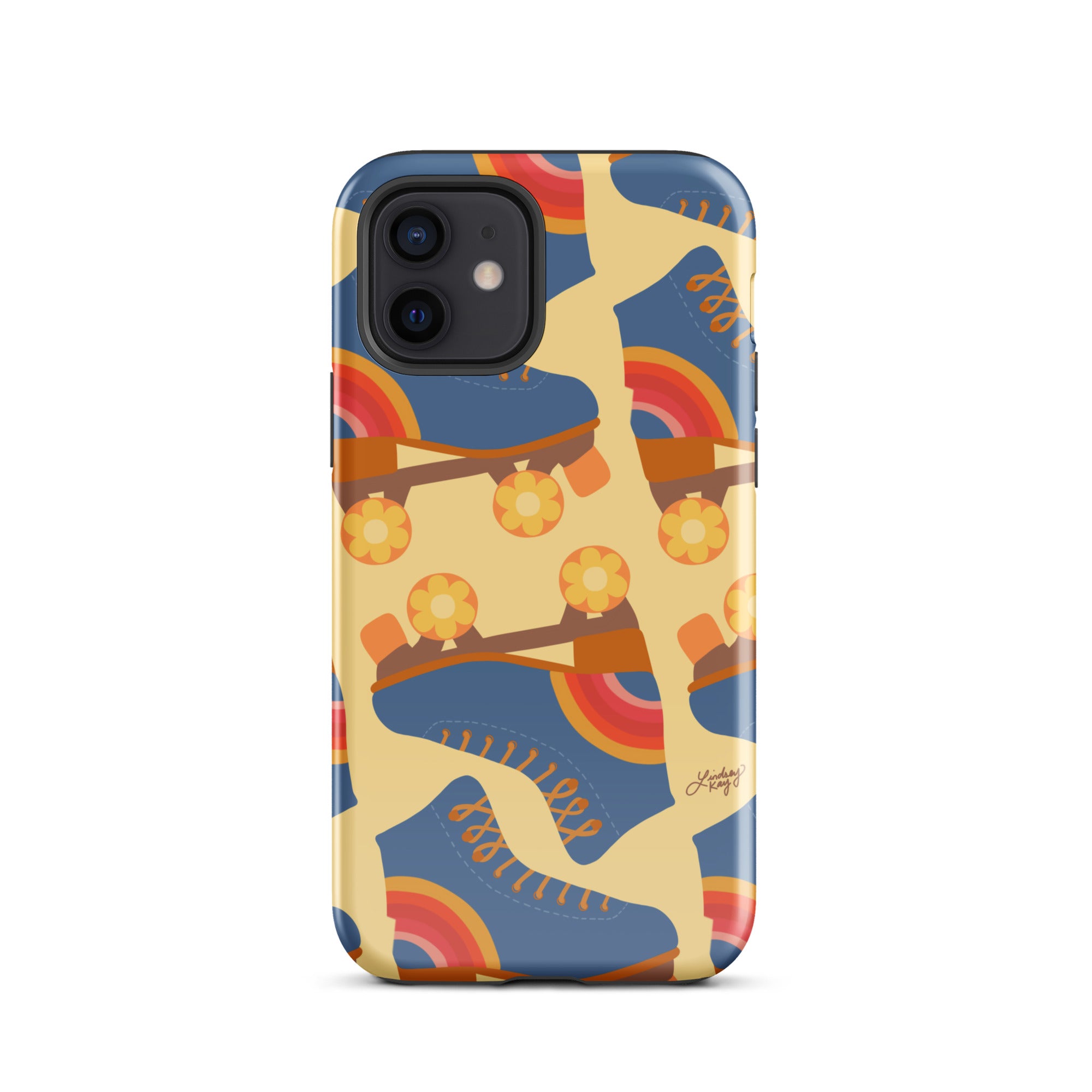 Ilustración de patines retro - Funda resistente para iPhone®