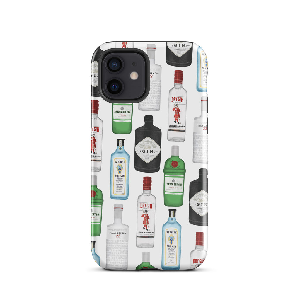Gin Bottles Illustration - Tough Case for iPhone®