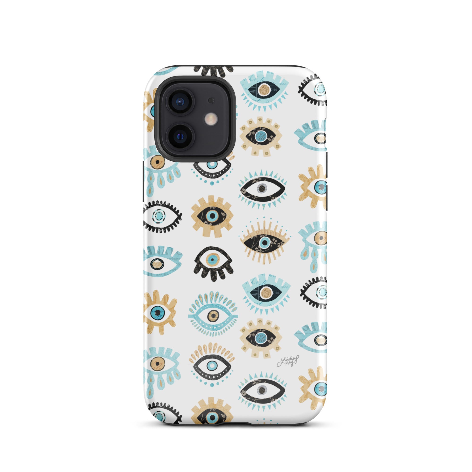 Patrón de mal de ojo - Funda resistente para iPhone®