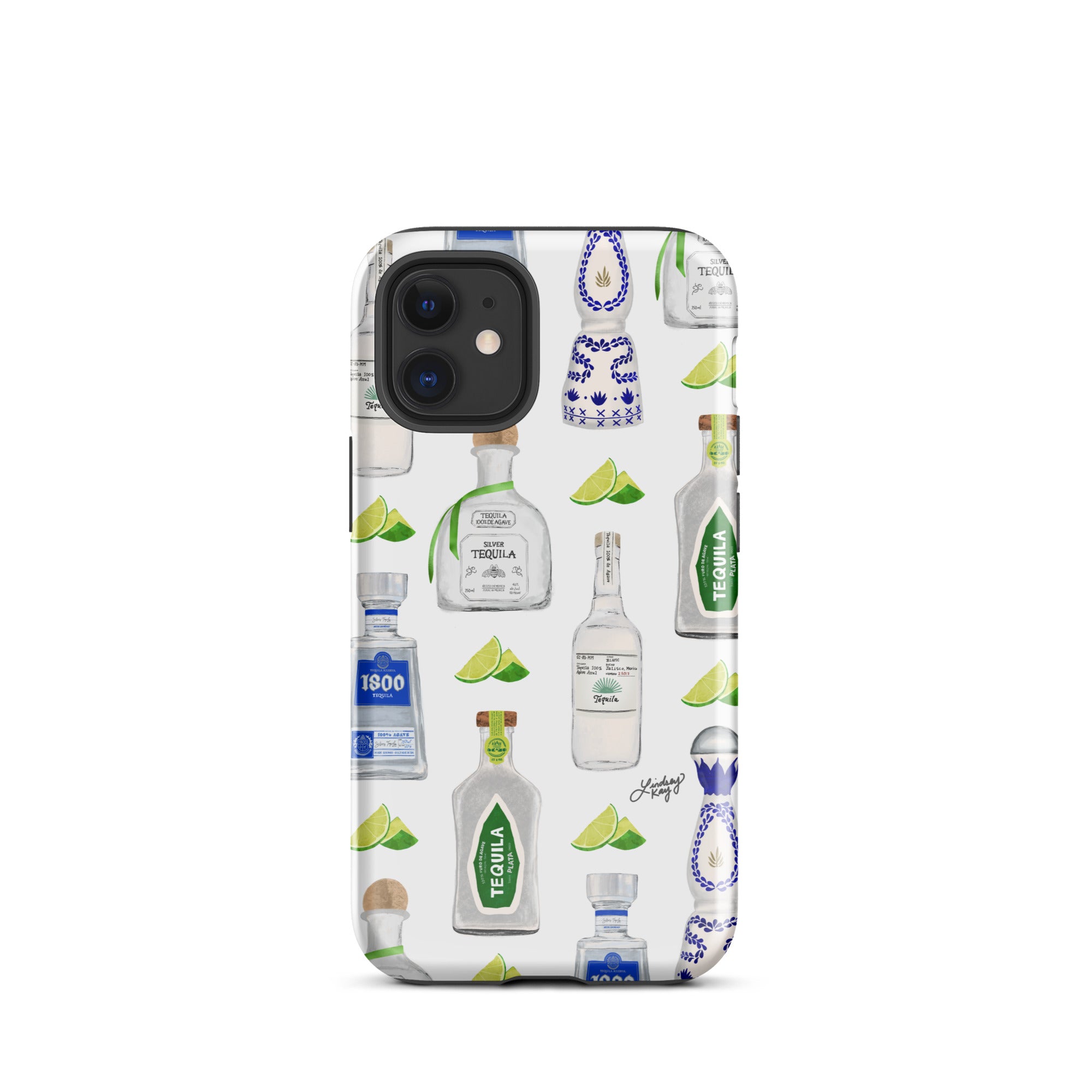 Patrón de ilustración de botellas de tequila - Funda resistente para iPhone®