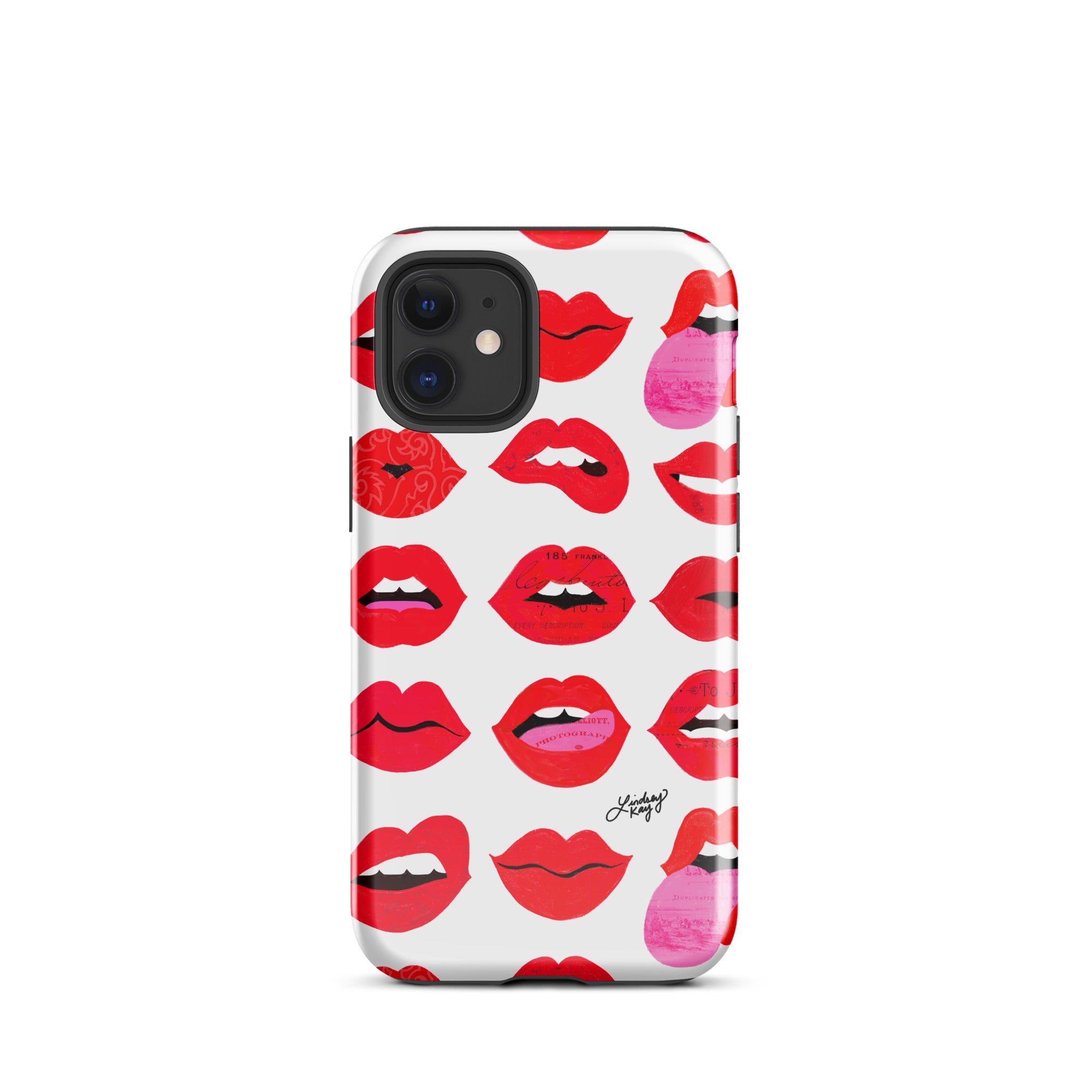 Labios rojos de amor - Funda resistente para iPhone®