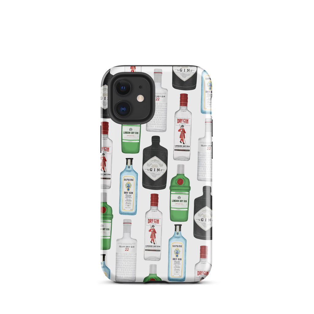 Gin Bottles Illustration - Tough Case for iPhone®