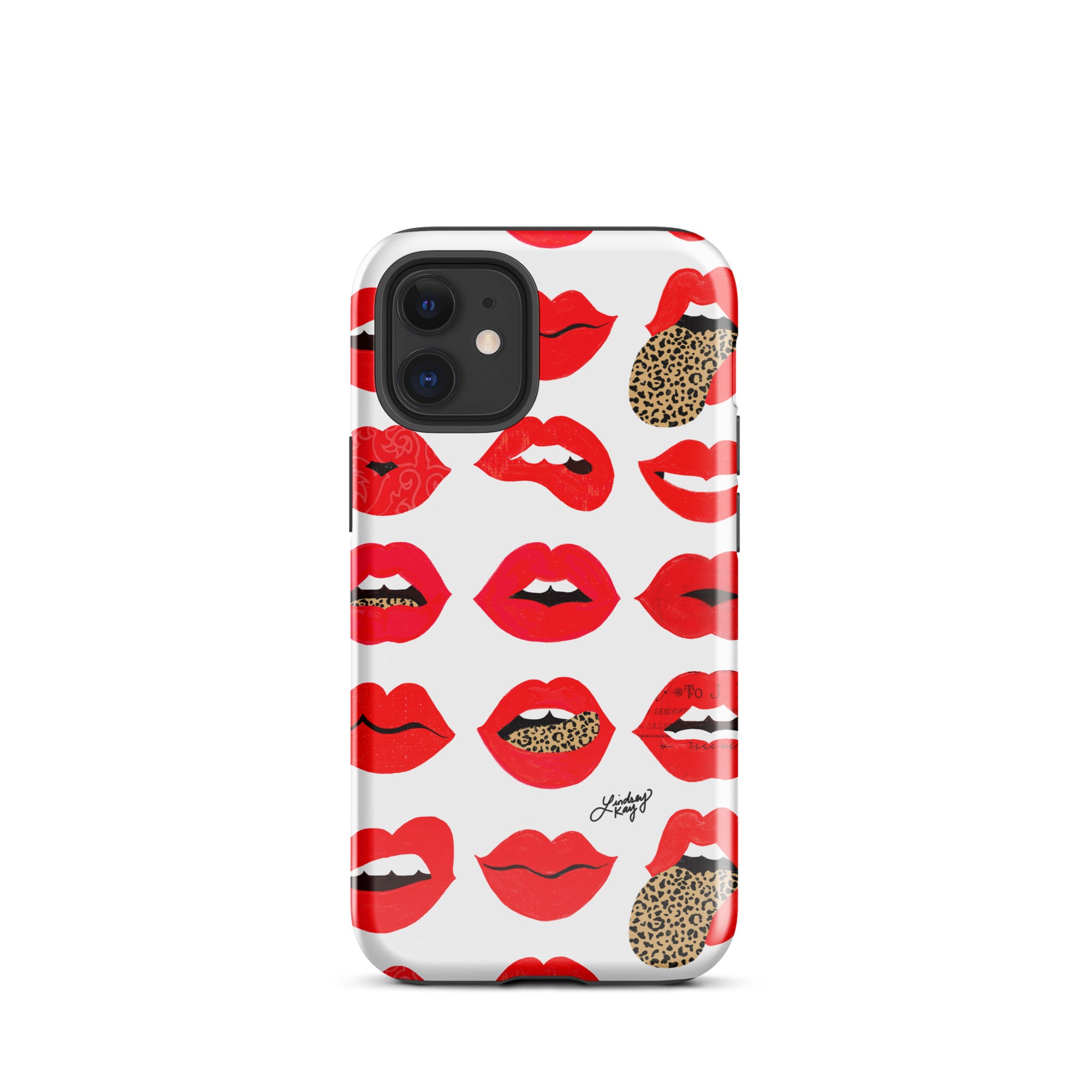 Labios de amor de leopardo - Funda resistente para iPhone®