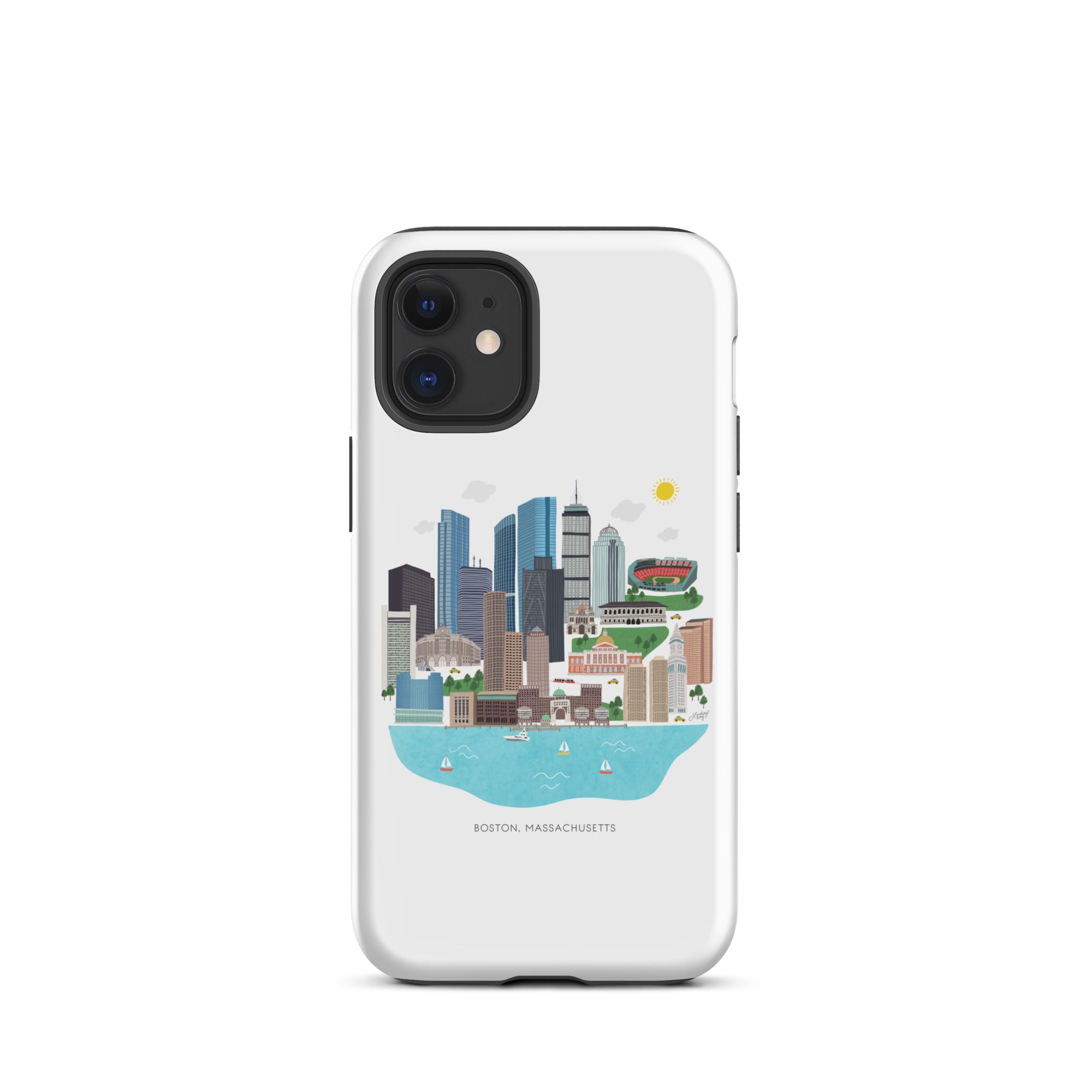 Illustration de l'horizon de Boston - Coque rigide pour iPhone®
