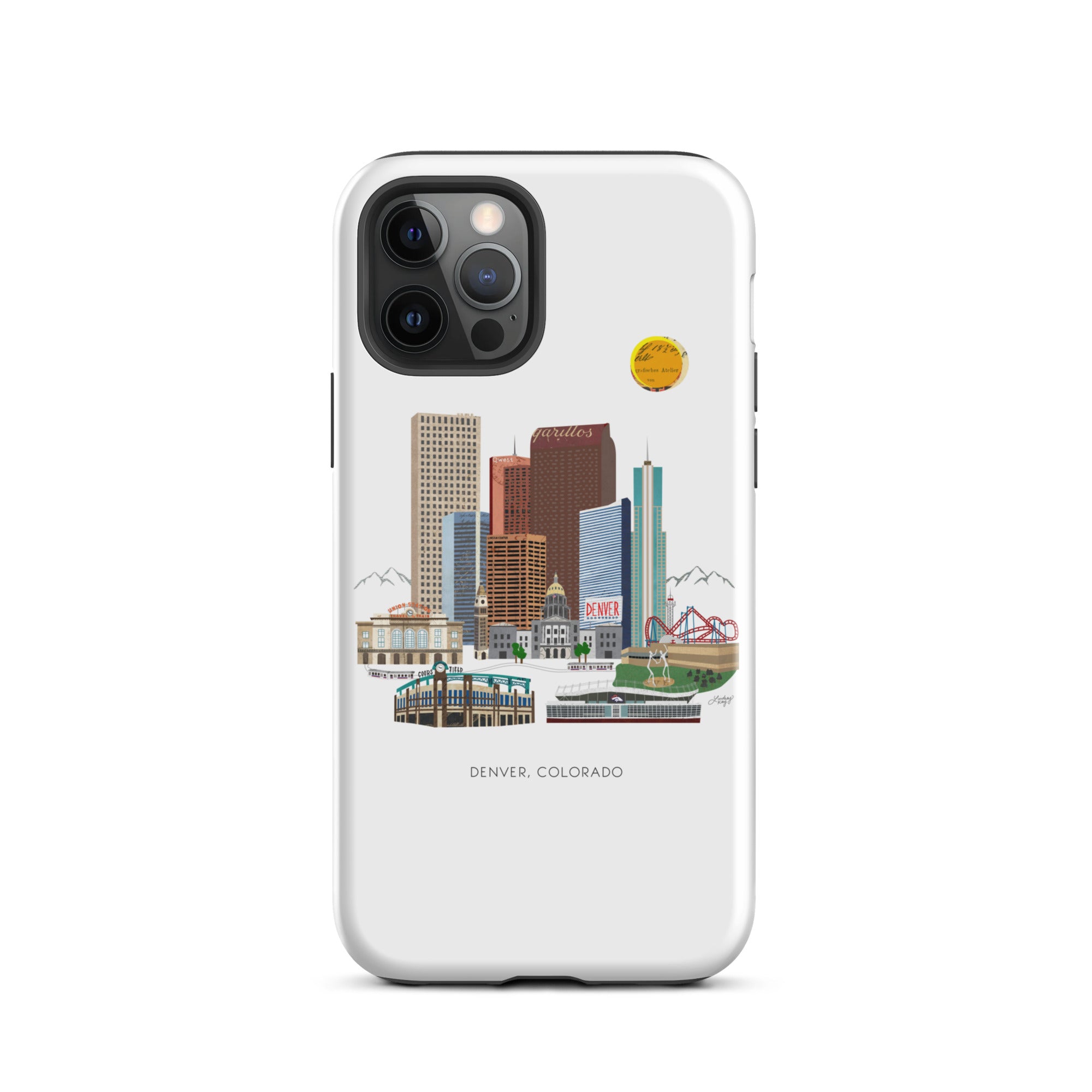 Ilustración del horizonte de Denver - Funda resistente para iPhone®