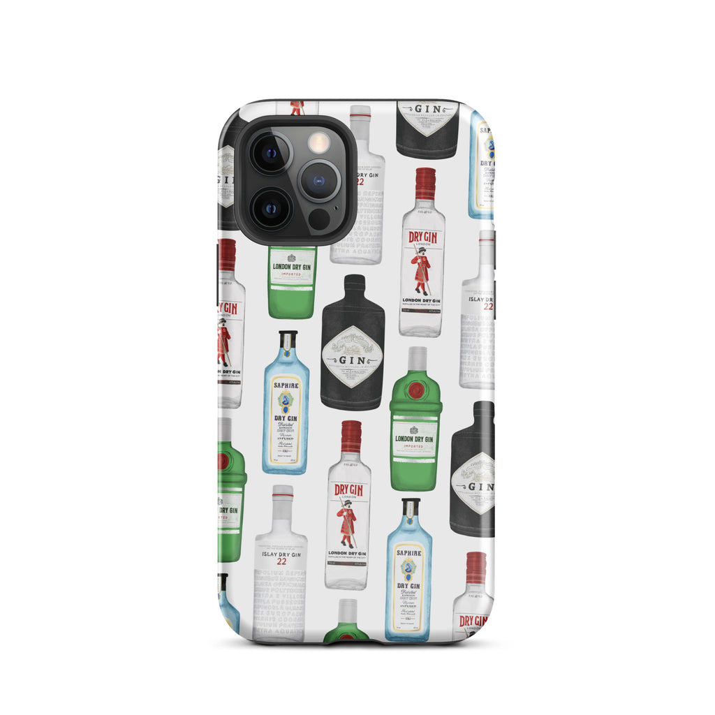 Gin Bottles Illustration - Tough Case for iPhone®