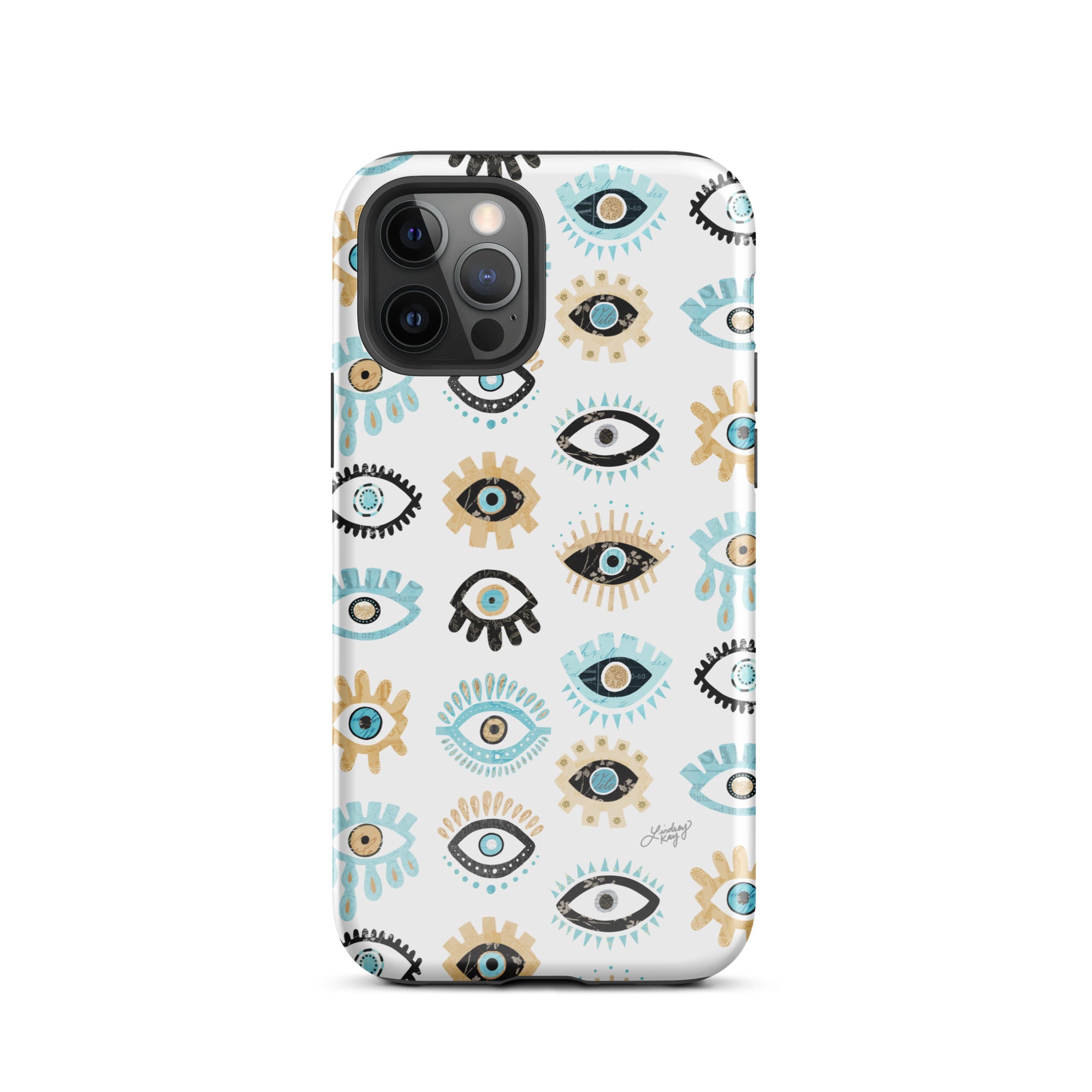 Patrón de mal de ojo - Funda resistente para iPhone®