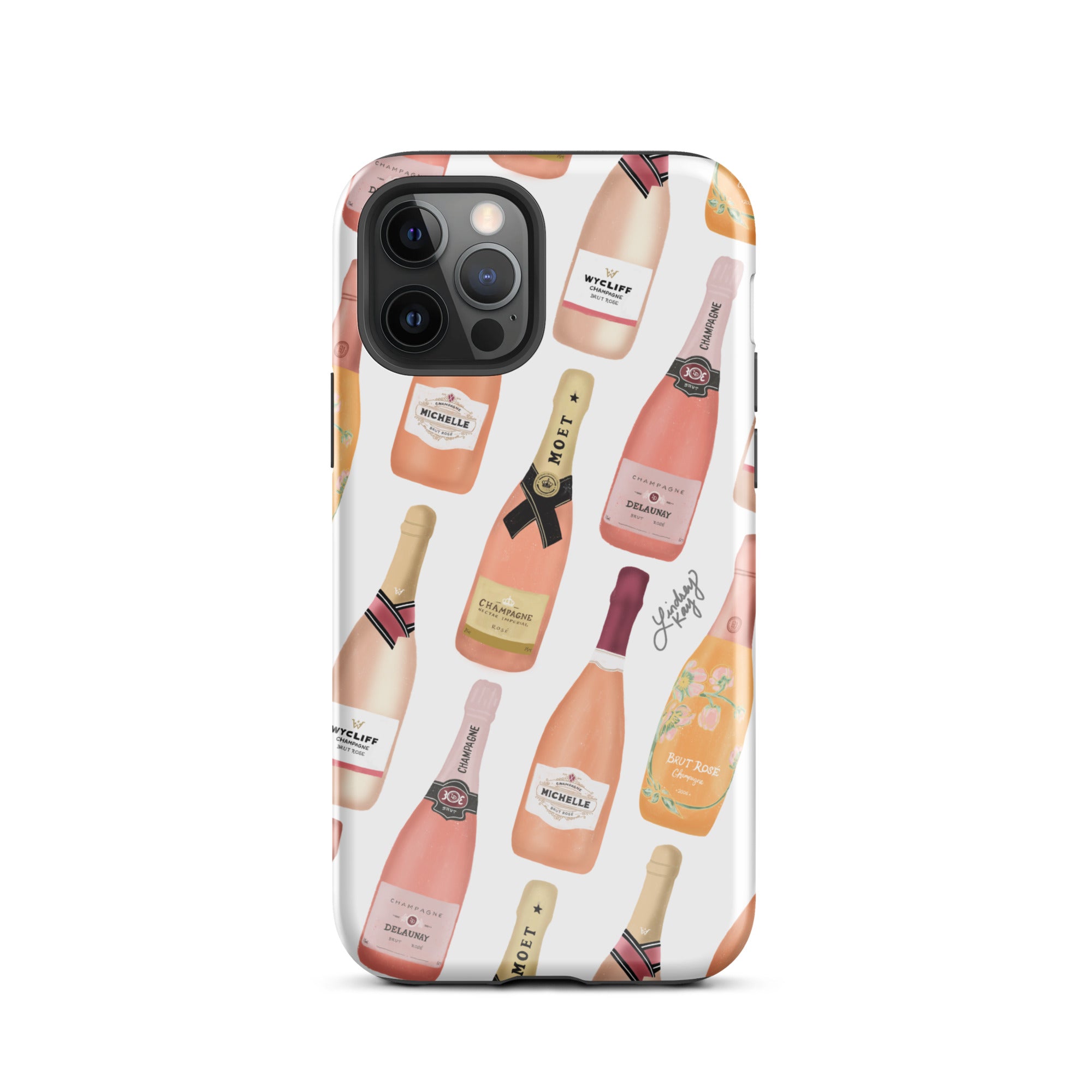 Botellas de champán rosa - Funda resistente para iPhone®