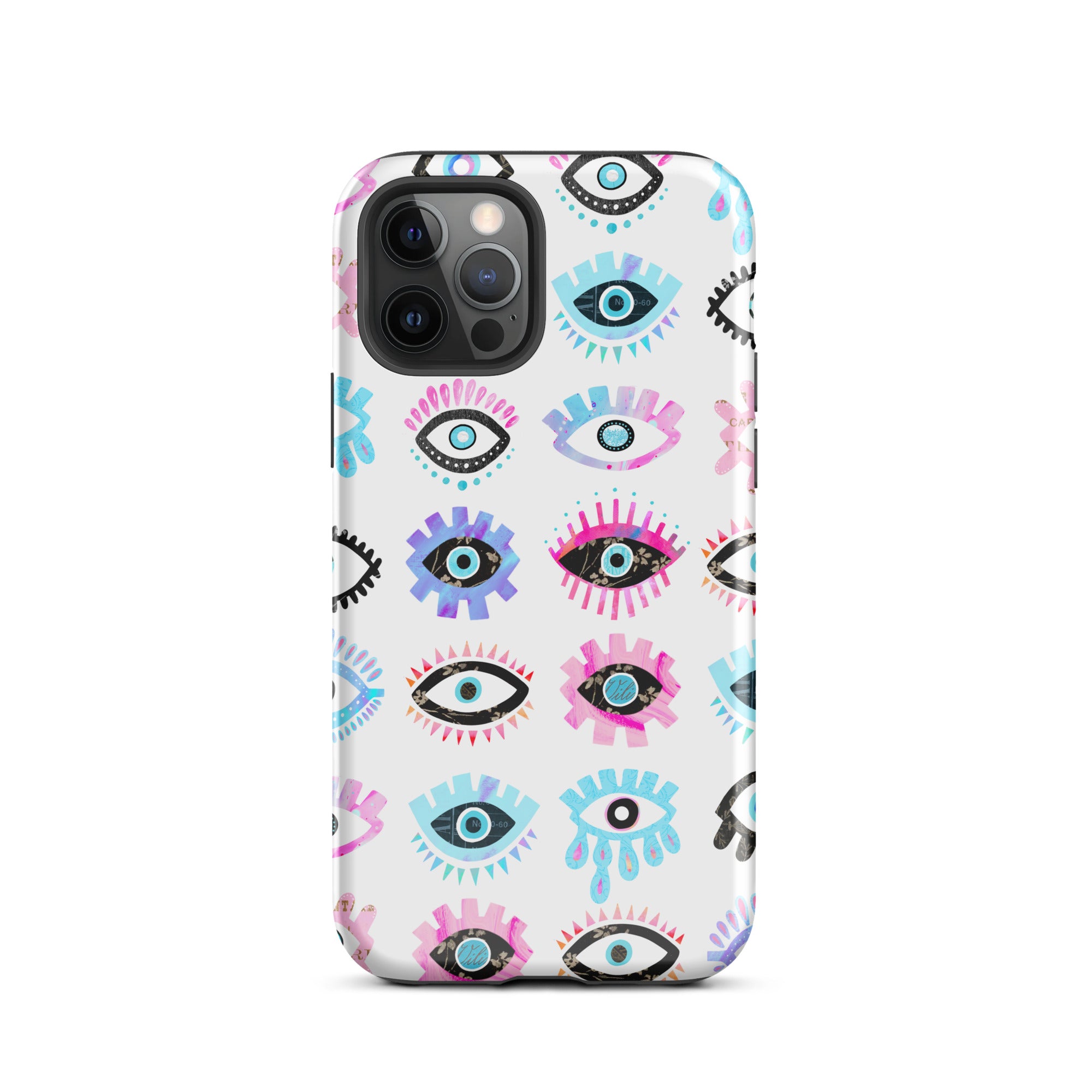 Evil Eyes (Rose/Bleu) - Coque rigide pour iPhone®