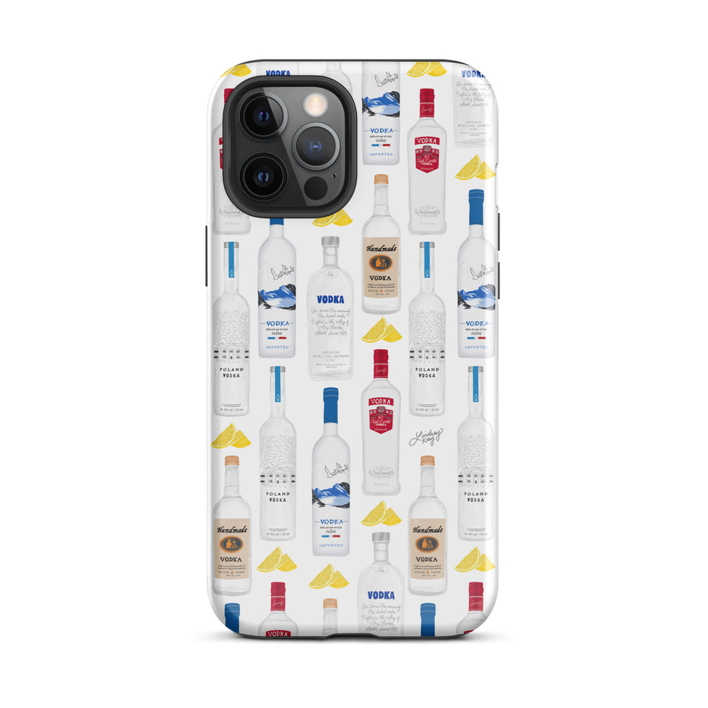 Vodka Bottles Illustration Pattern - Tough Case for iPhone®