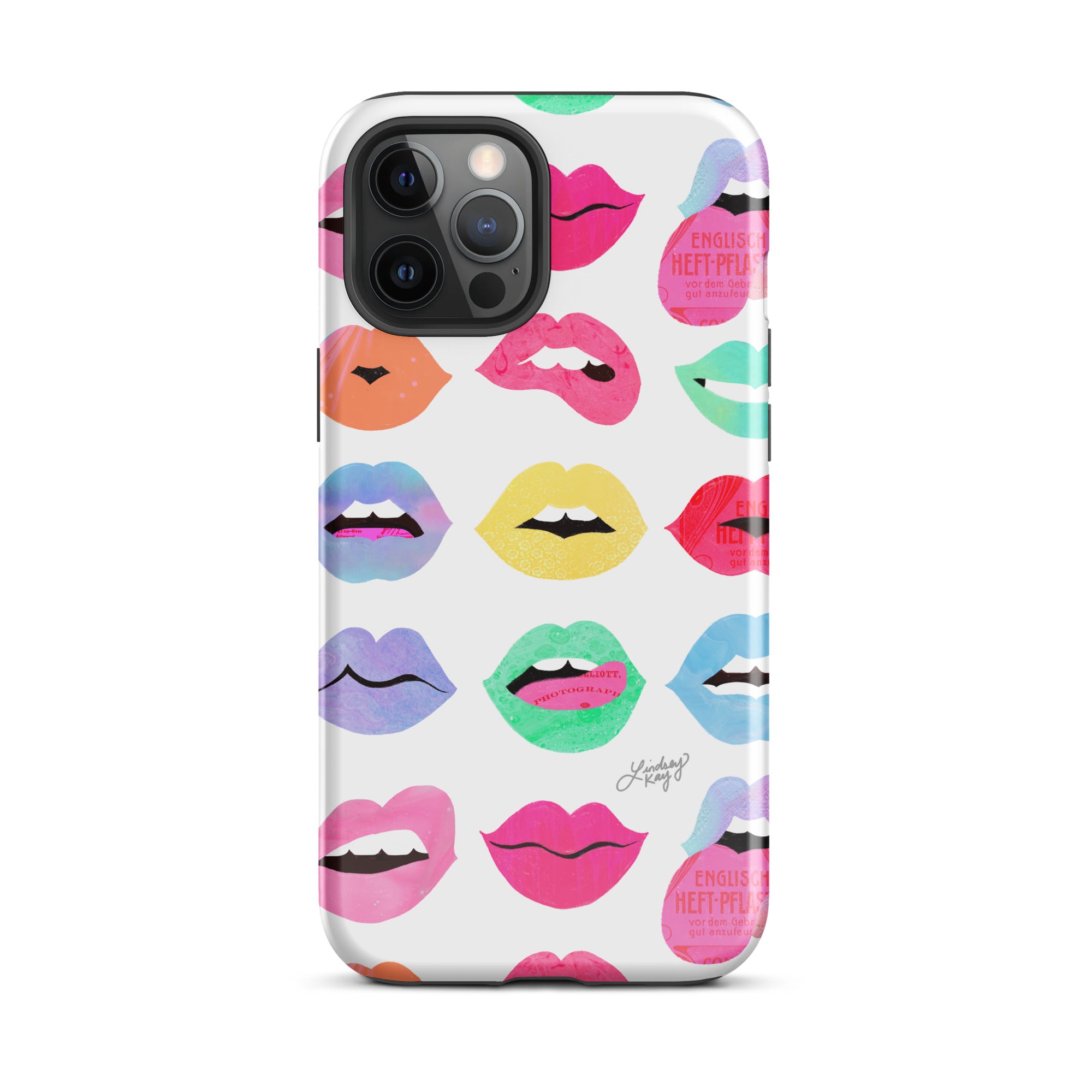 Labios de amor arcoíris - Funda resistente para iPhone®