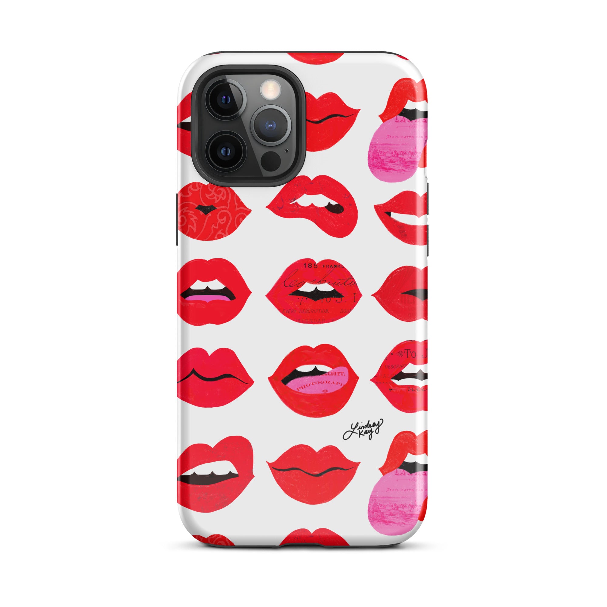 Labios rojos de amor - Funda resistente para iPhone®