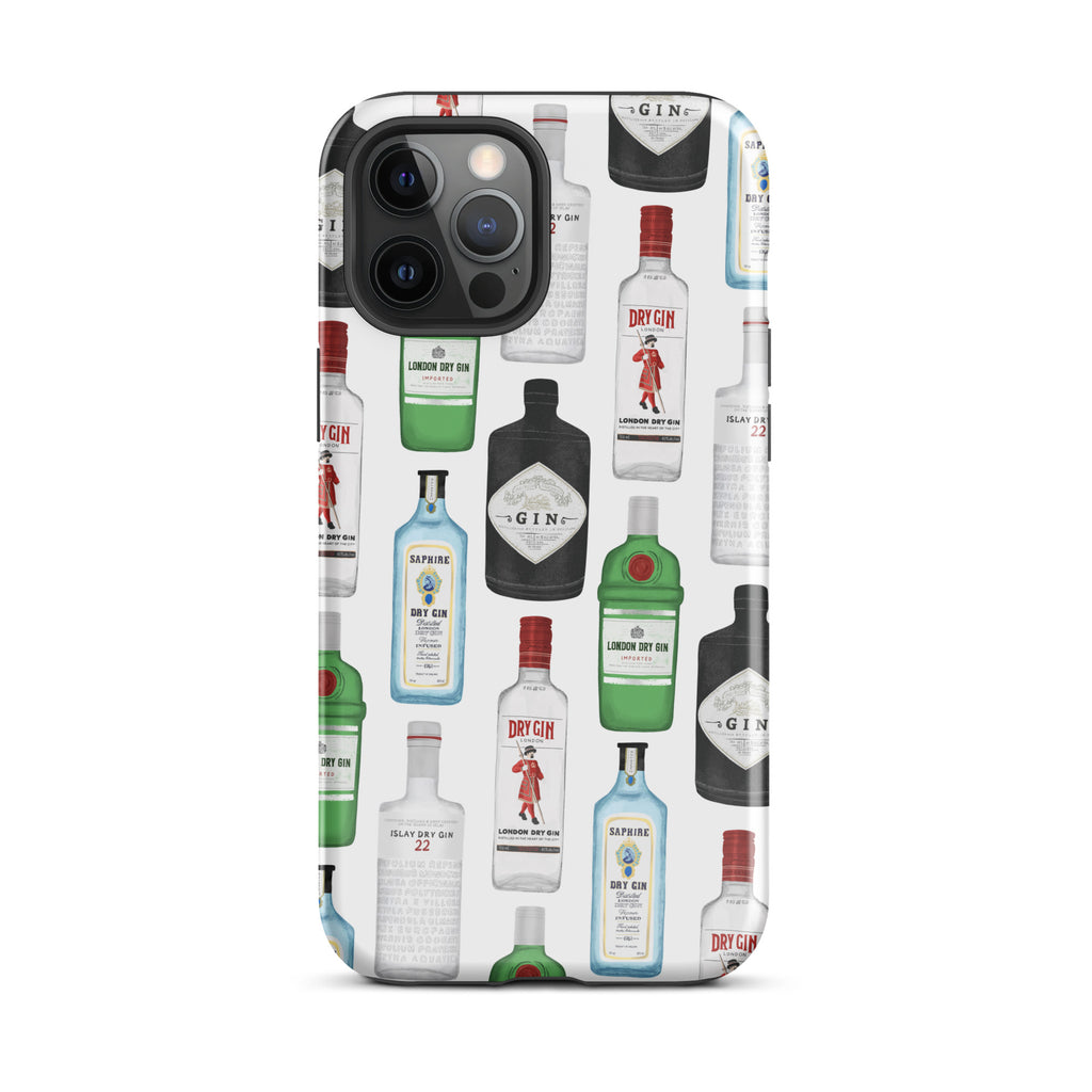 Gin Bottles Illustration - Tough Case for iPhone®