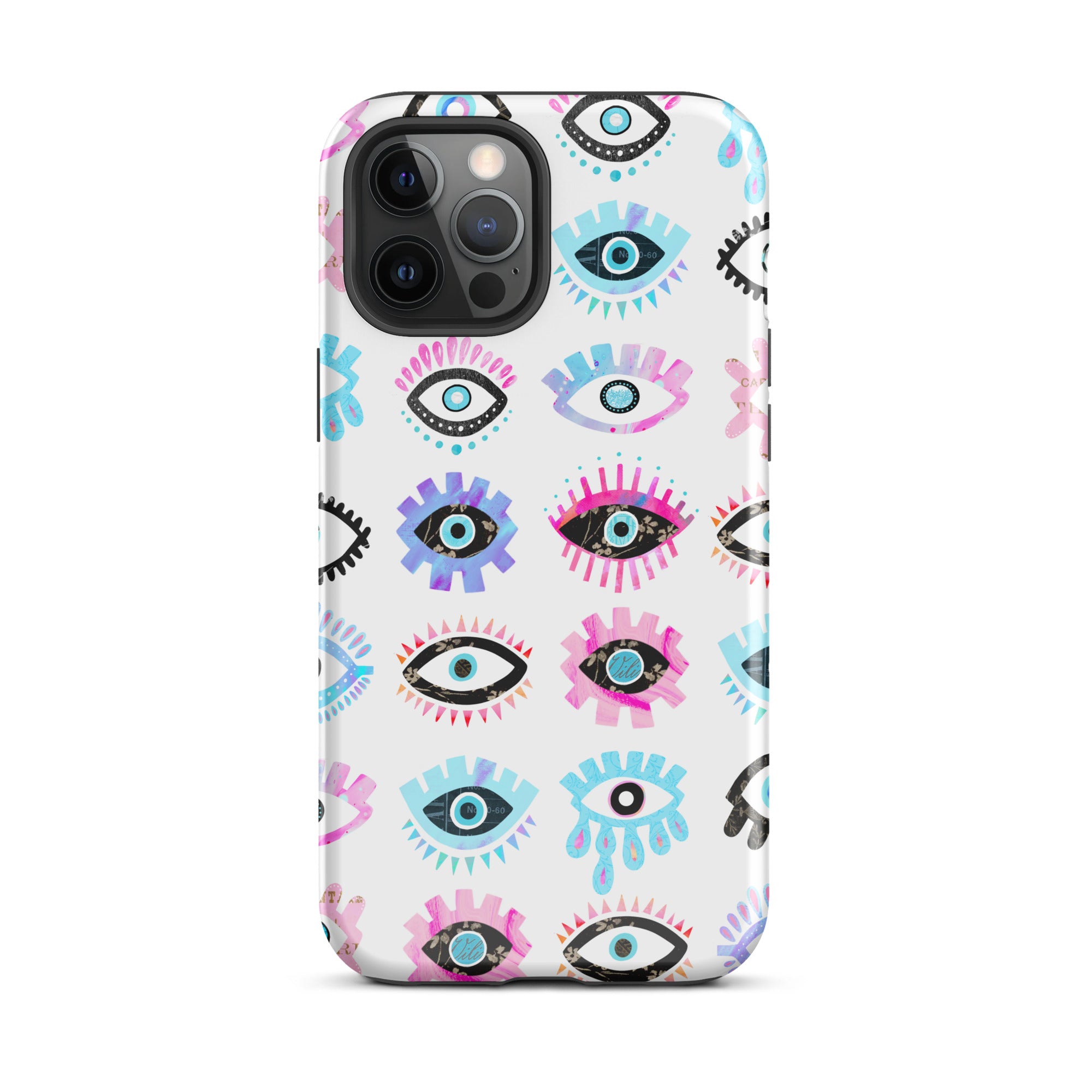 Evil Eyes (Rose/Bleu) - Coque rigide pour iPhone®
