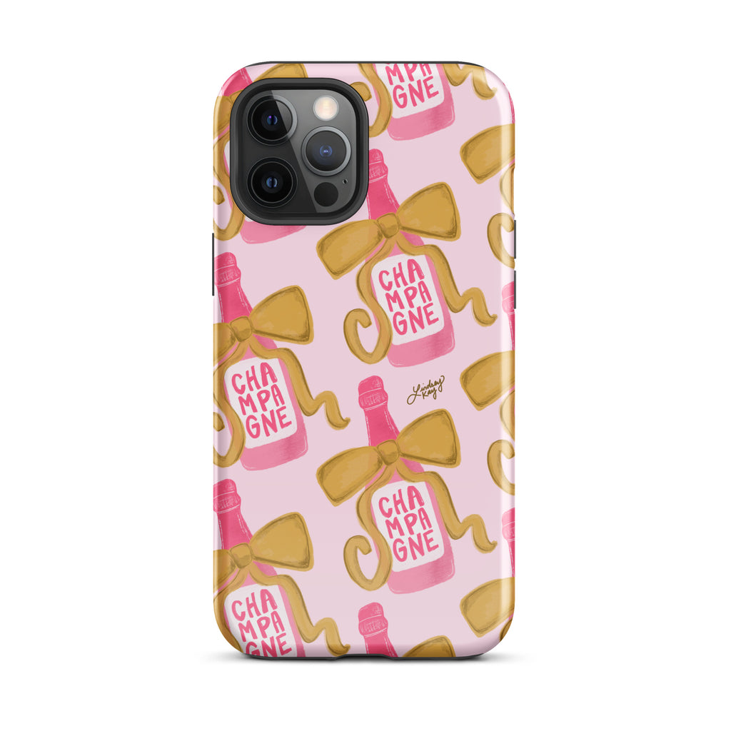 Ribbon Champagne Bottle - Tough Case for iPhone®