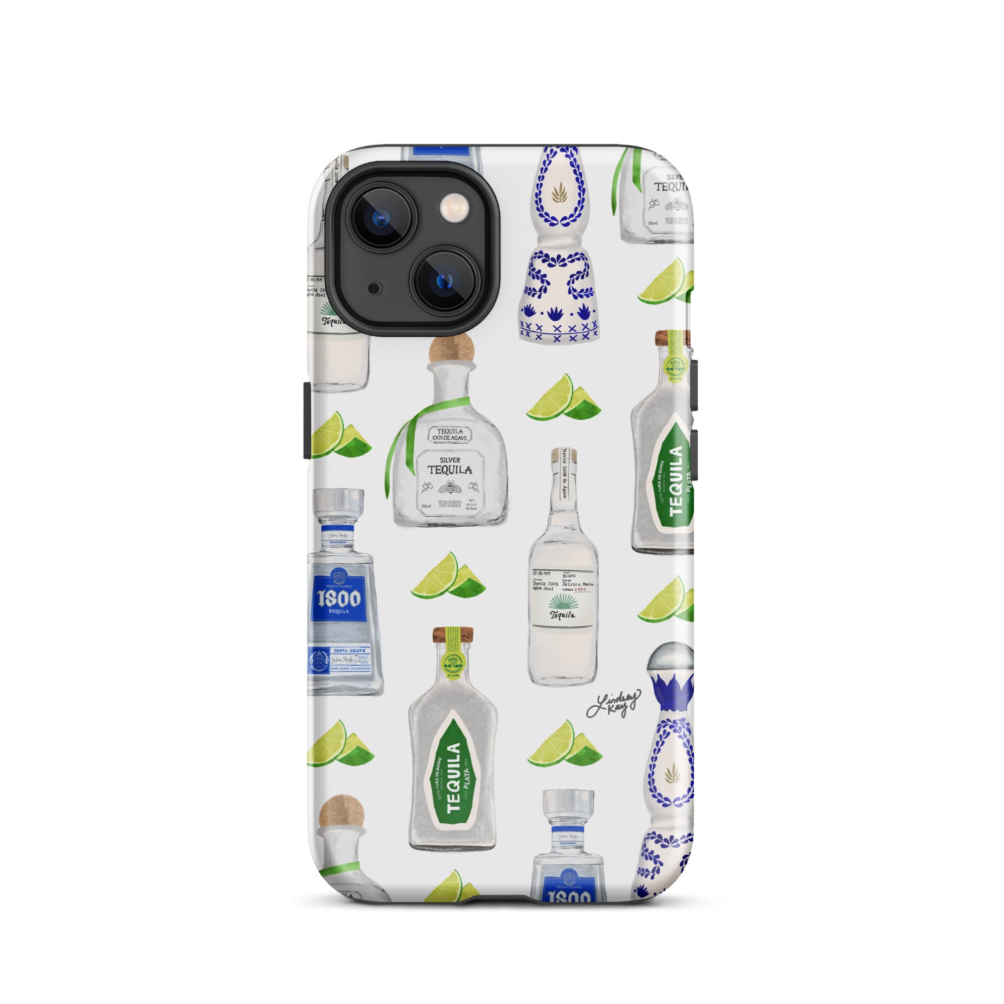 Patrón de ilustración de botellas de tequila - Funda resistente para iPhone®