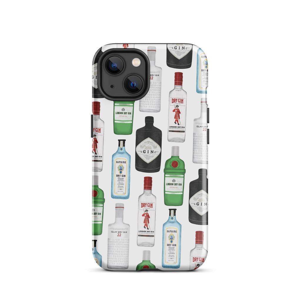 Gin Bottles Illustration - Tough Case for iPhone®