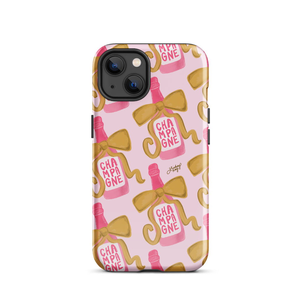 Ribbon Champagne Bottle - Tough Case for iPhone®