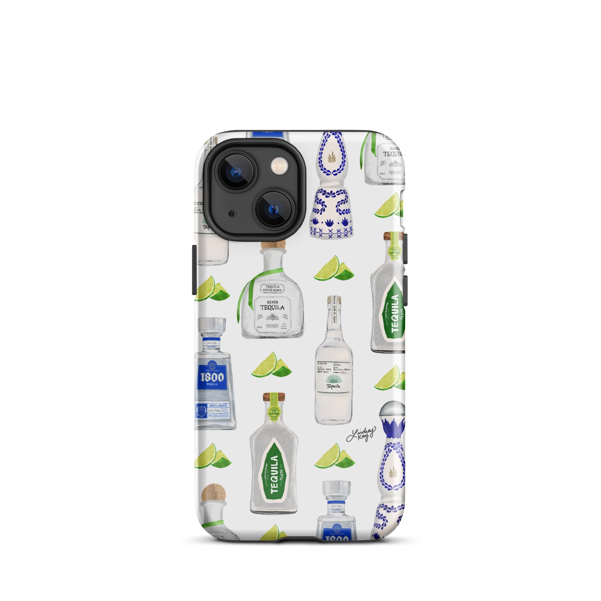 Patrón de ilustración de botellas de tequila - Funda resistente para iPhone®