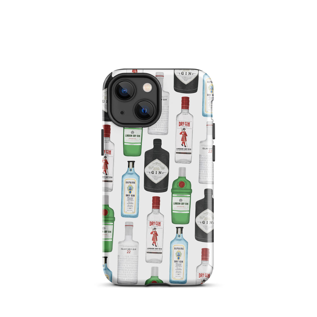 Gin Bottles Illustration - Tough Case for iPhone®