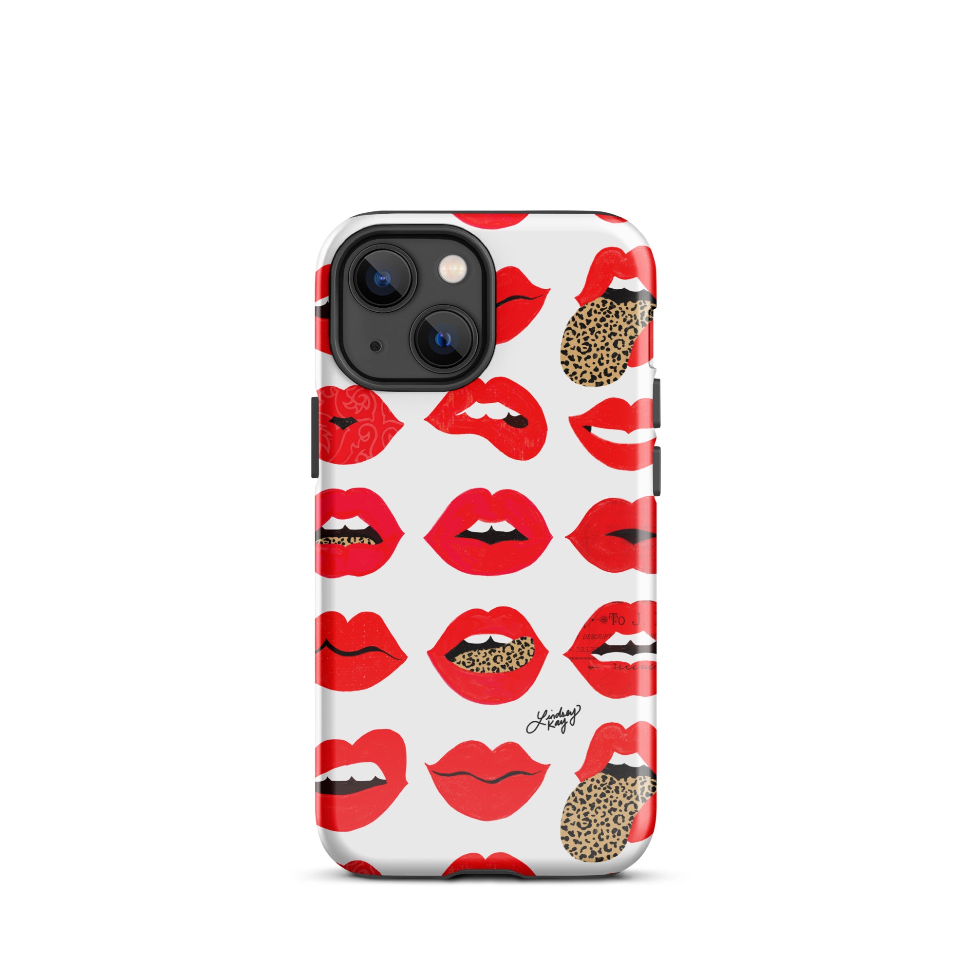 Labios de amor de leopardo - Funda resistente para iPhone®