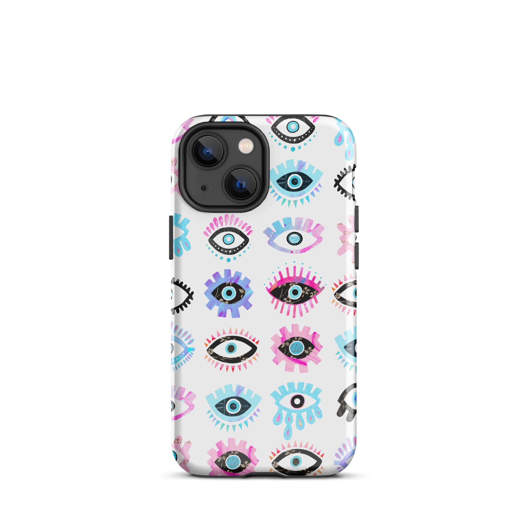 Evil Eyes (Rose/Bleu) - Coque rigide pour iPhone®