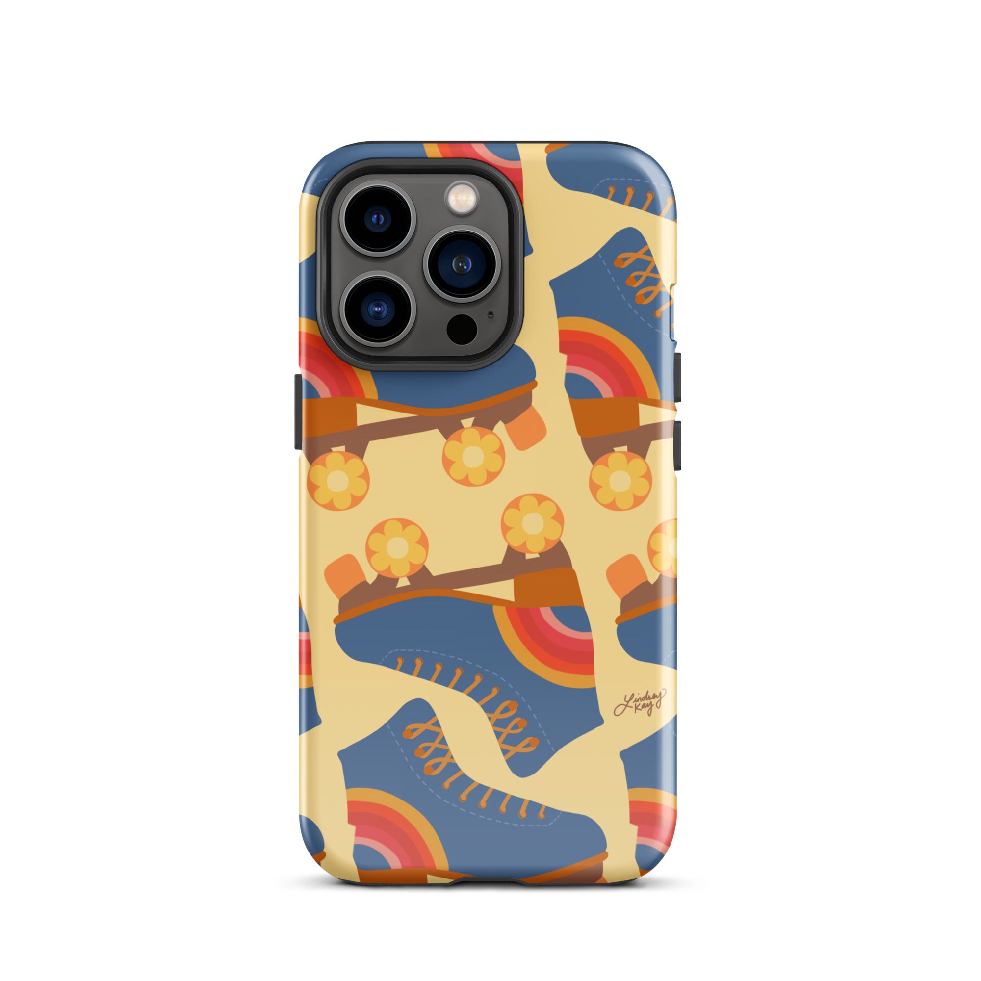 Ilustración de patines retro - Funda resistente para iPhone®