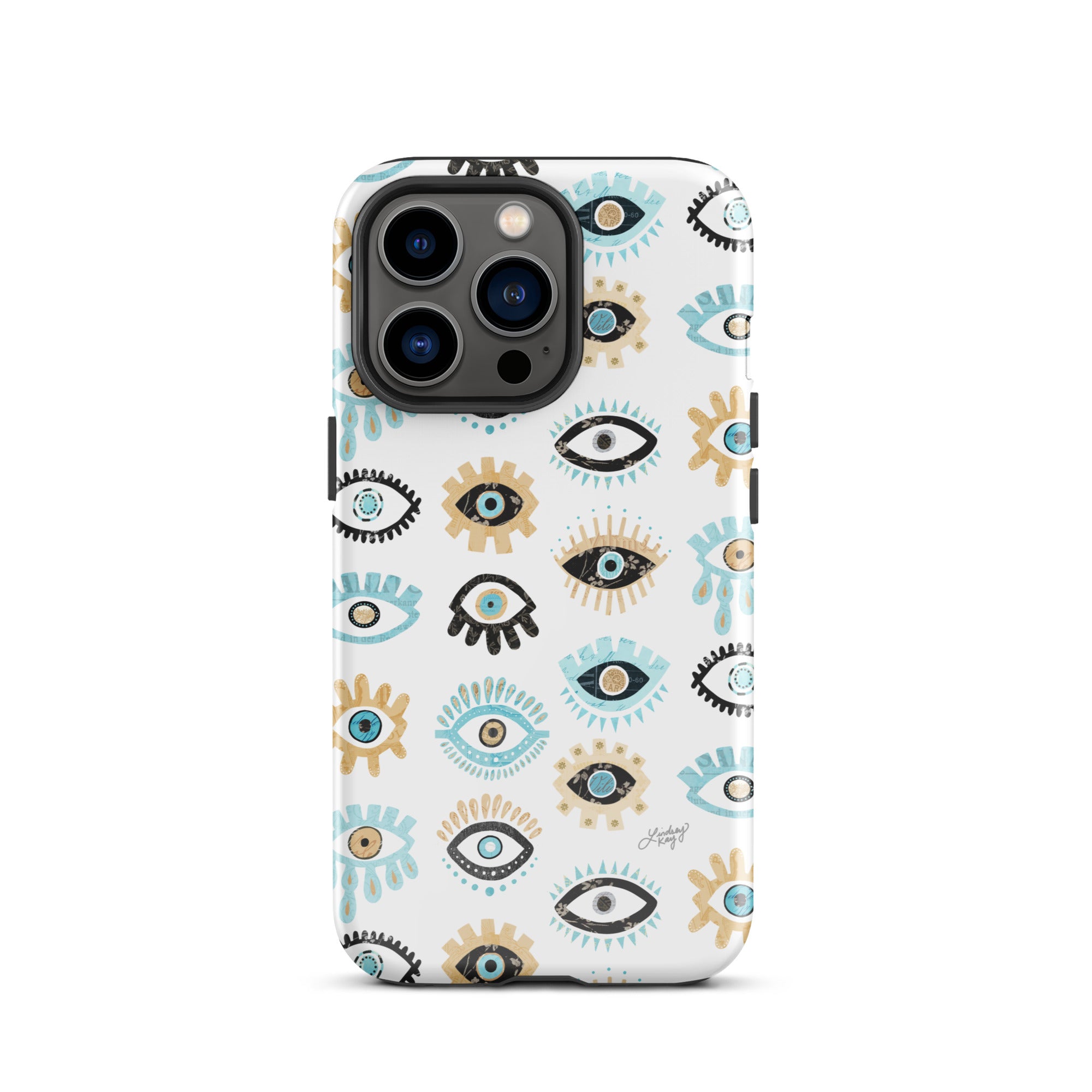 Patrón de mal de ojo - Funda resistente para iPhone®