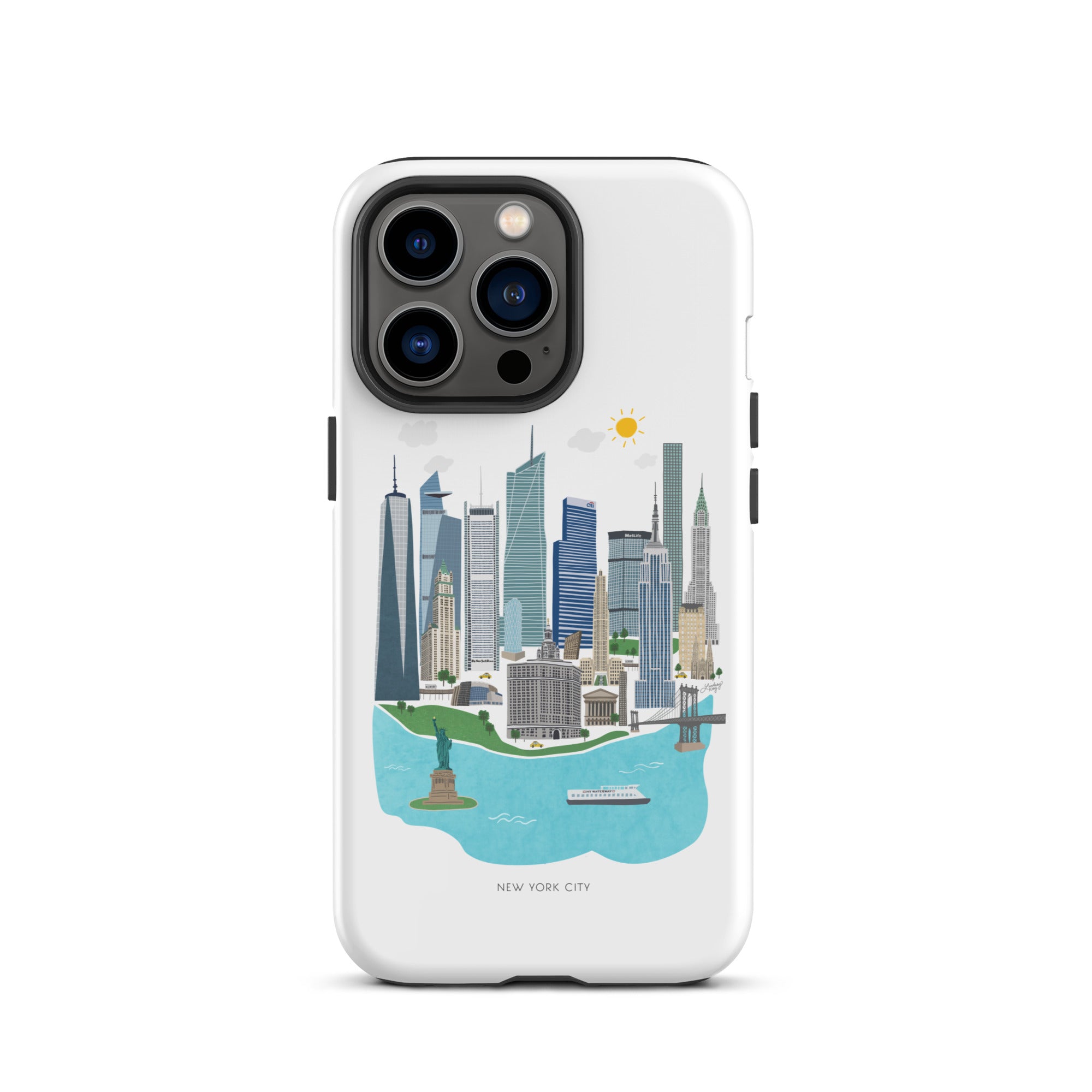 Horizonte de la ciudad de Nueva York - Funda resistente para iPhone®