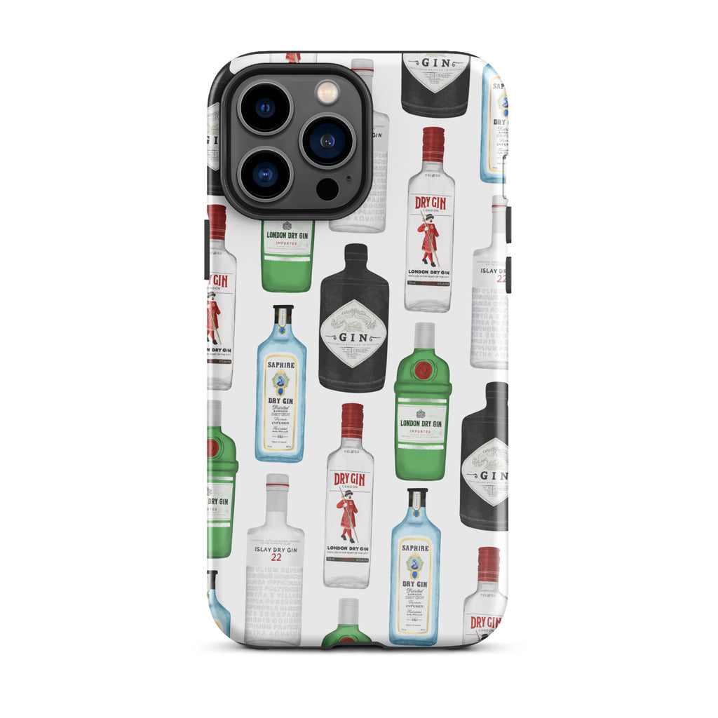 Gin Bottles Illustration - Tough Case for iPhone®