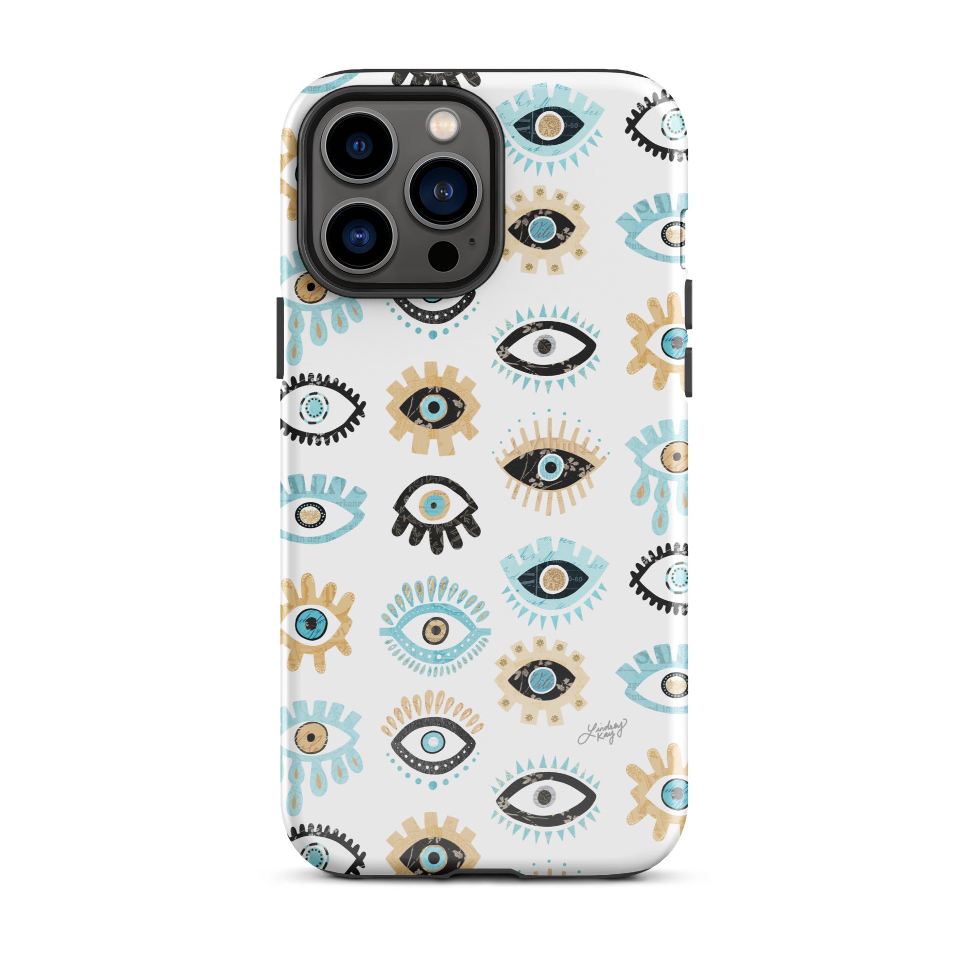 Patrón de mal de ojo - Funda resistente para iPhone®
