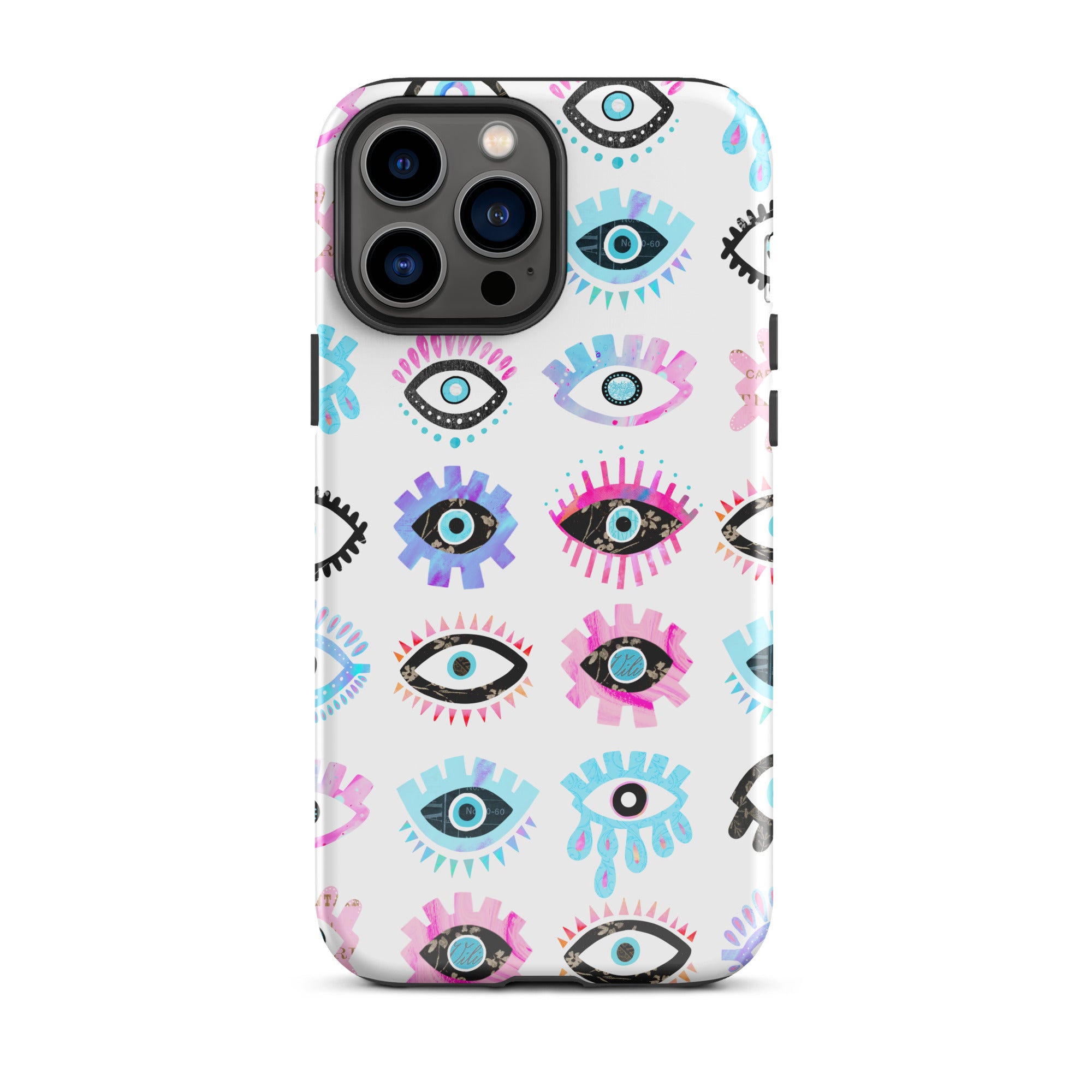 Evil Eyes (Rose/Bleu) - Coque rigide pour iPhone®