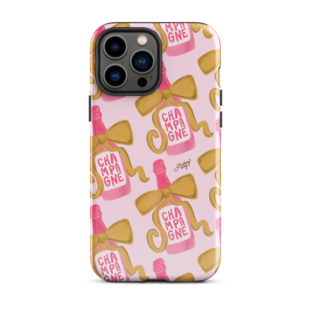 Ribbon Champagne Bottle - Tough Case for iPhone®