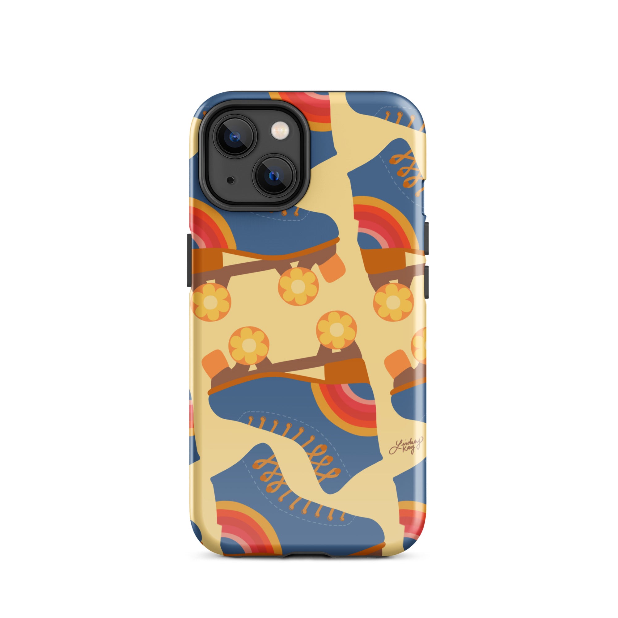 Ilustración de patines retro - Funda resistente para iPhone®