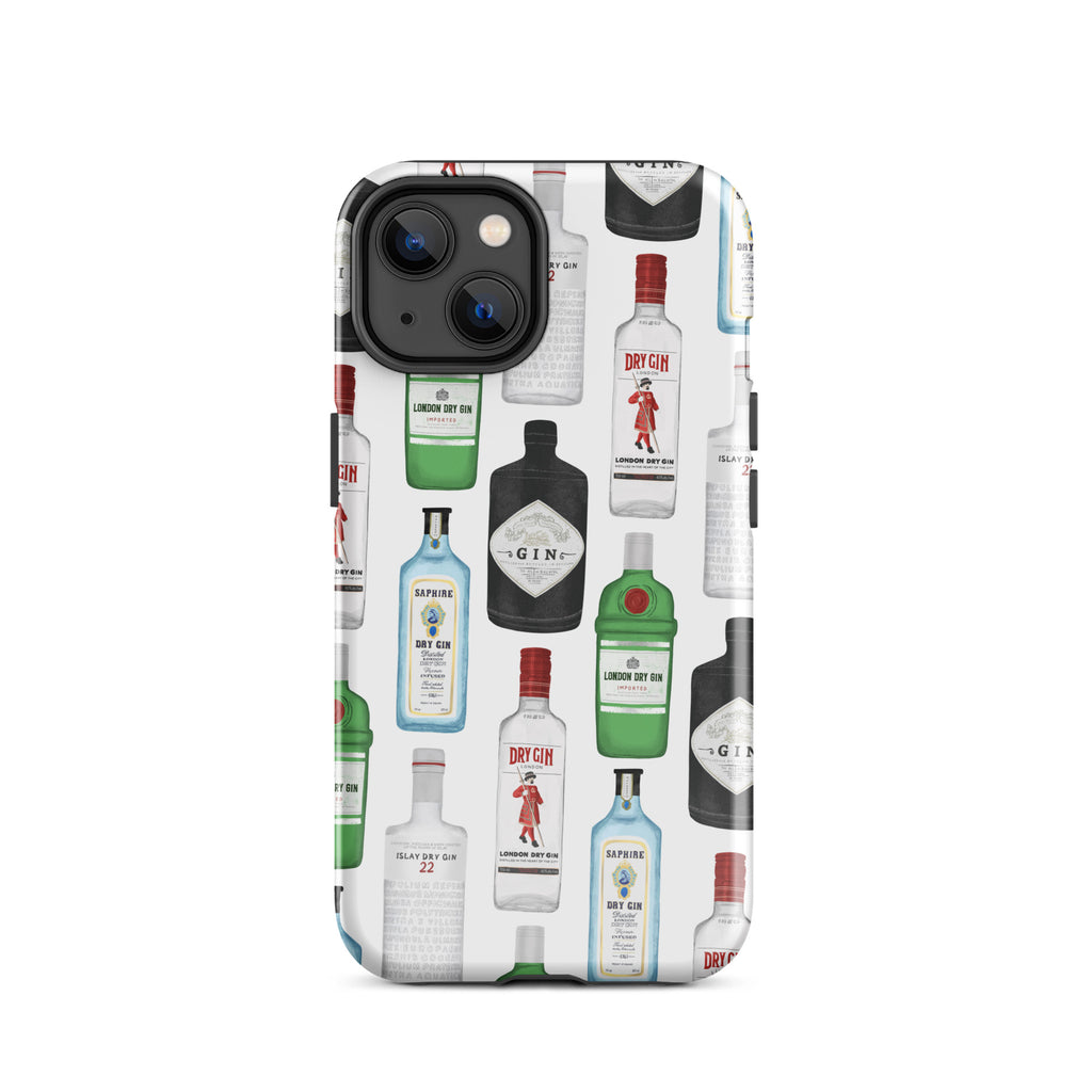 Gin Bottles Illustration - Tough Case for iPhone®