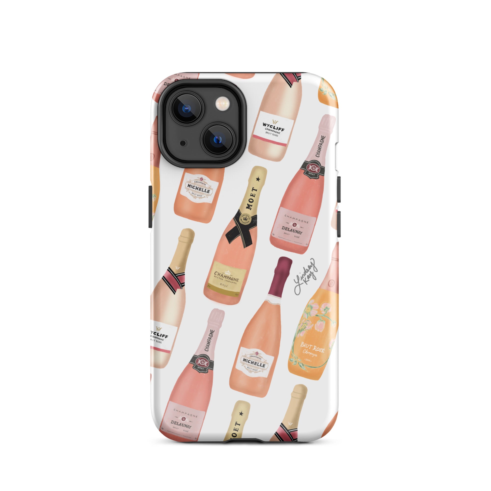 Botellas de champán rosa - Funda resistente para iPhone®