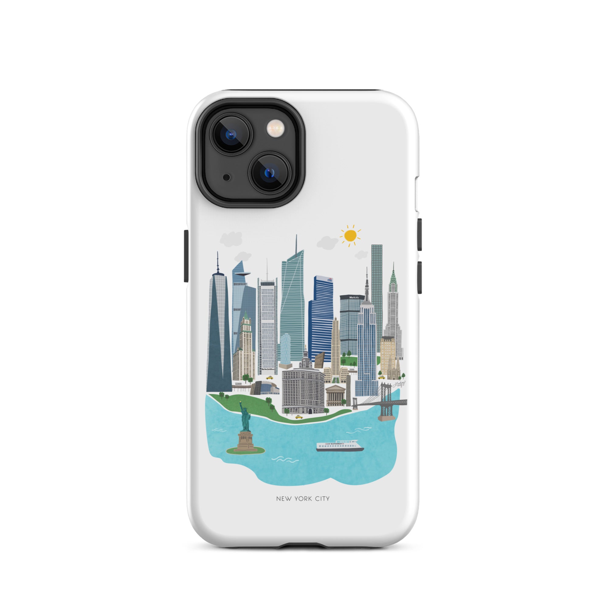 Horizonte de la ciudad de Nueva York - Funda resistente para iPhone®