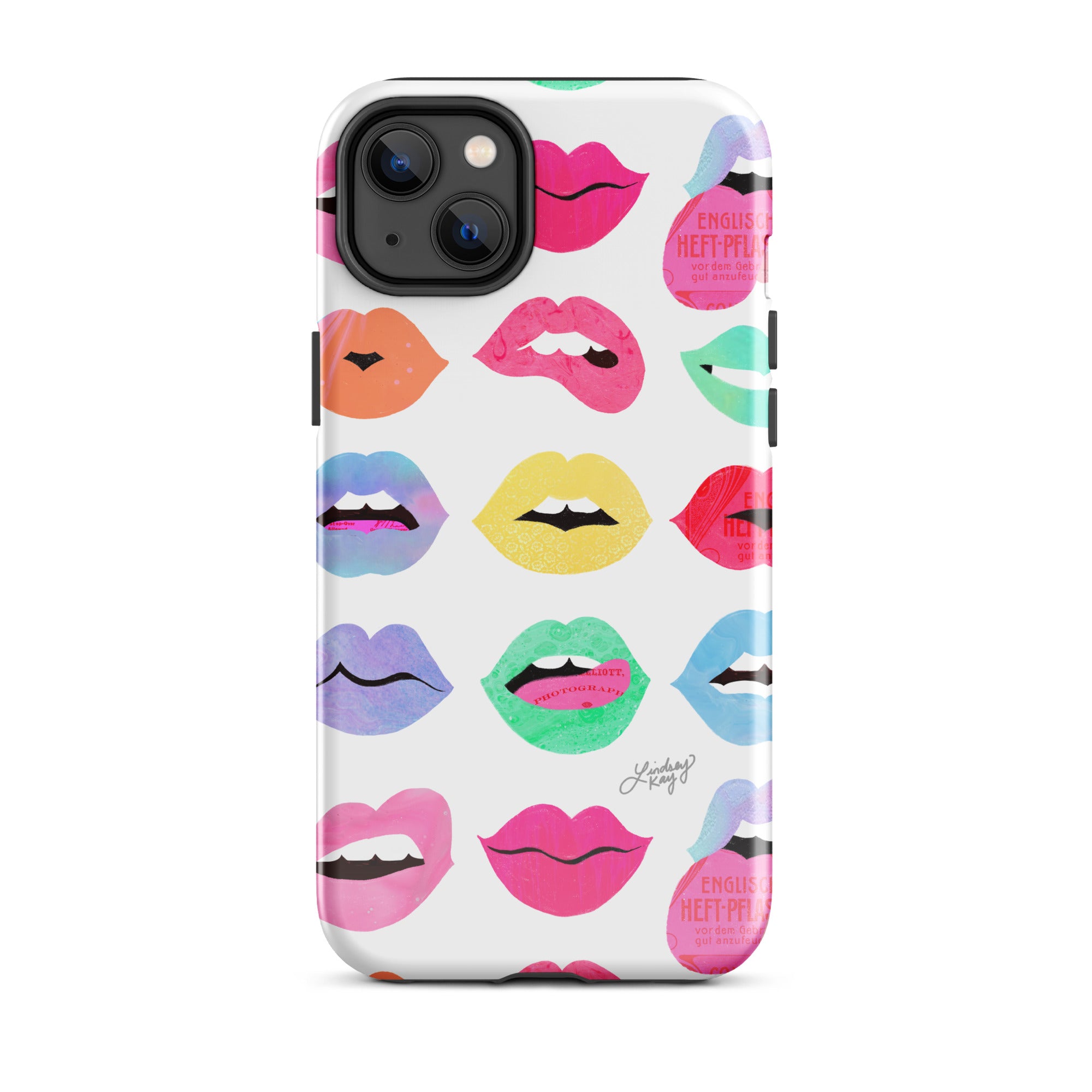 Labios de amor arcoíris - Funda resistente para iPhone®