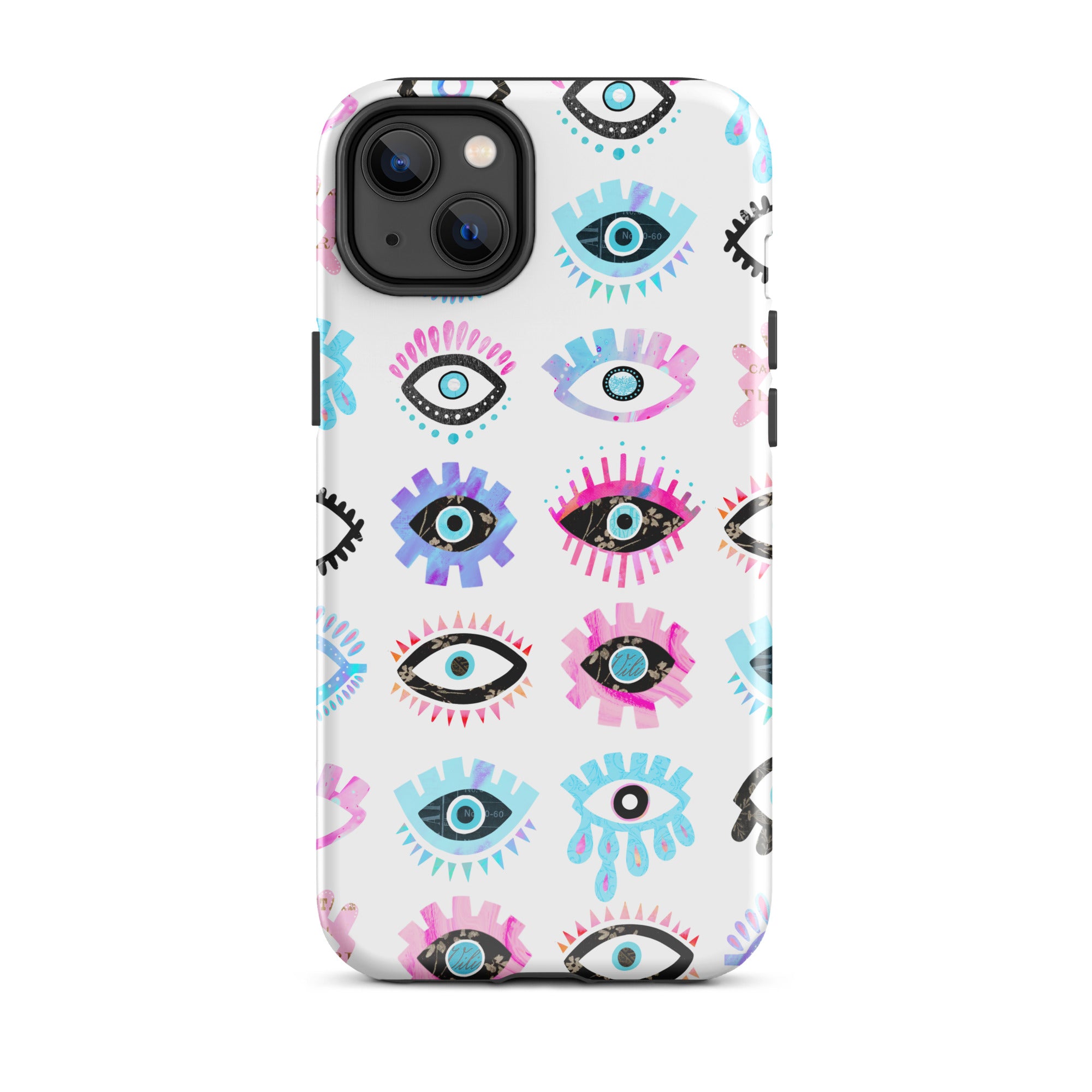 Evil Eyes (Rose/Bleu) - Coque rigide pour iPhone®