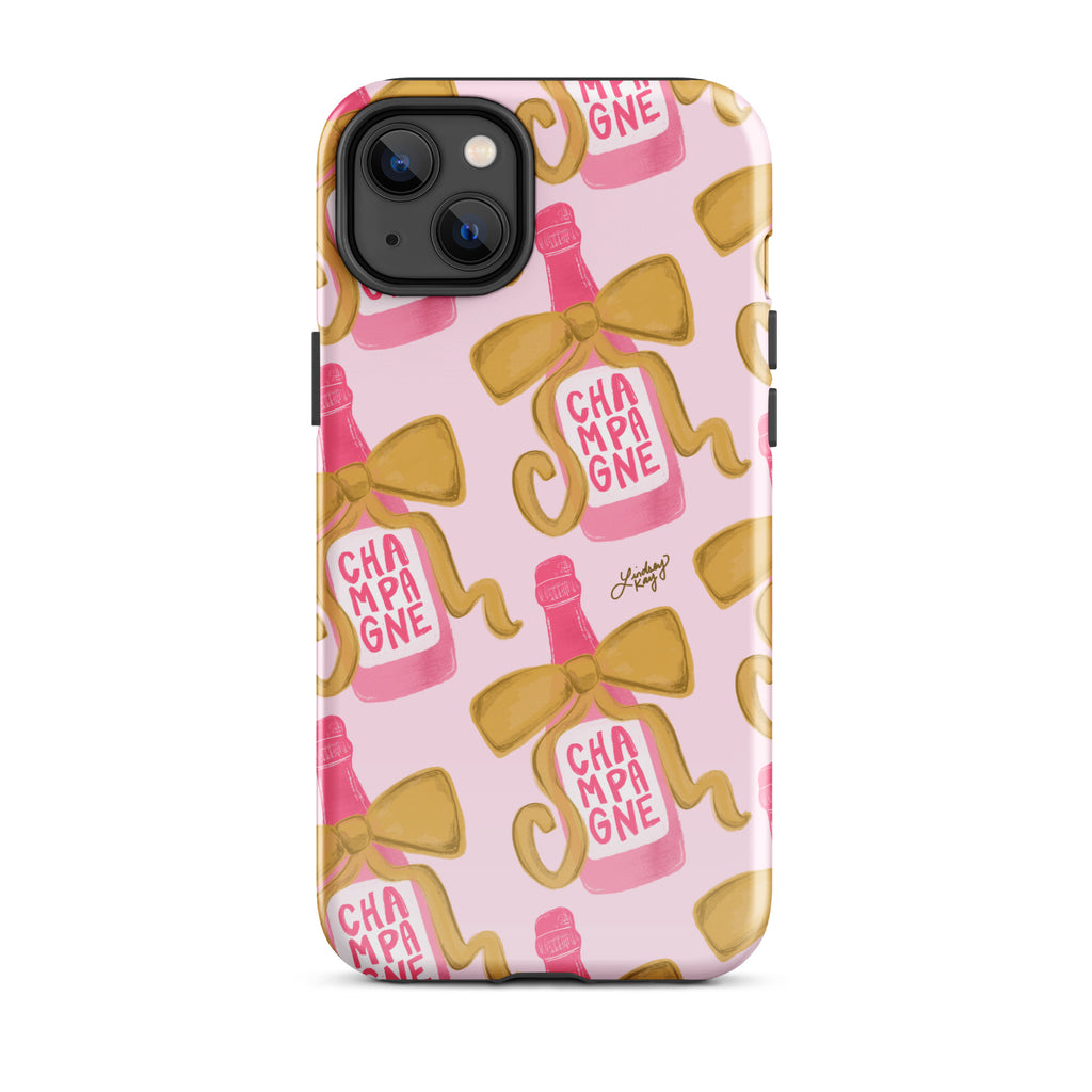 Ribbon Champagne Bottle - Tough Case for iPhone®