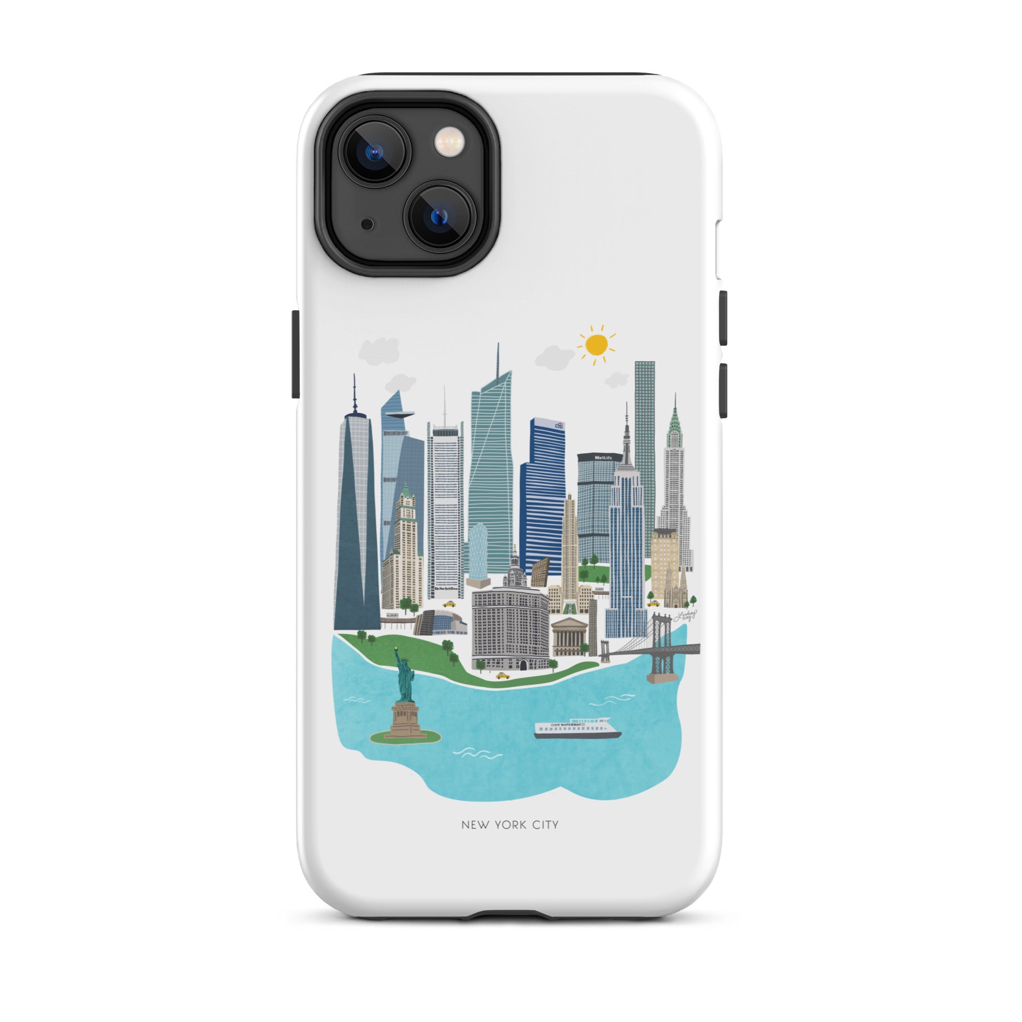 Horizonte de la ciudad de Nueva York - Funda resistente para iPhone®