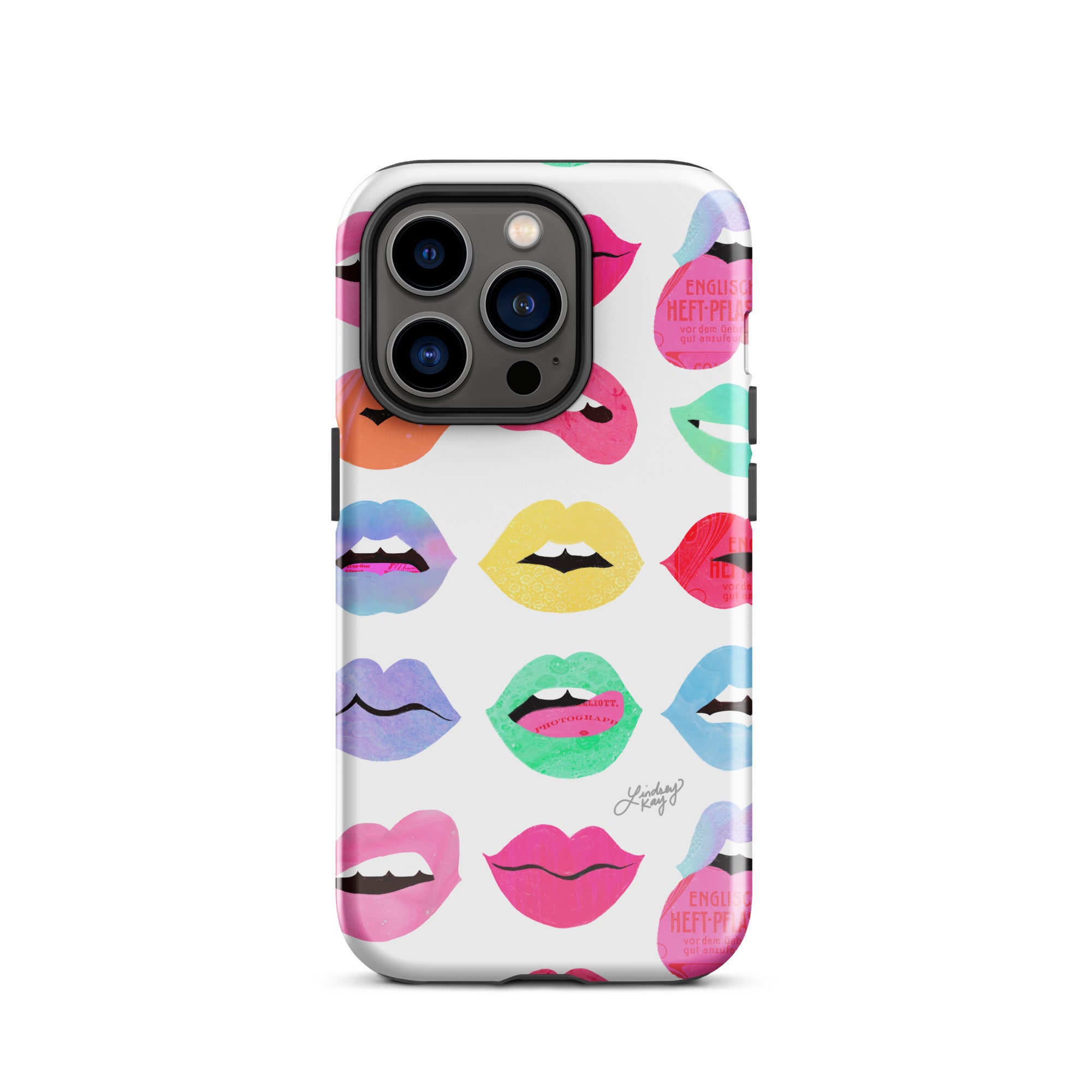 Labios de amor arcoíris - Funda resistente para iPhone®