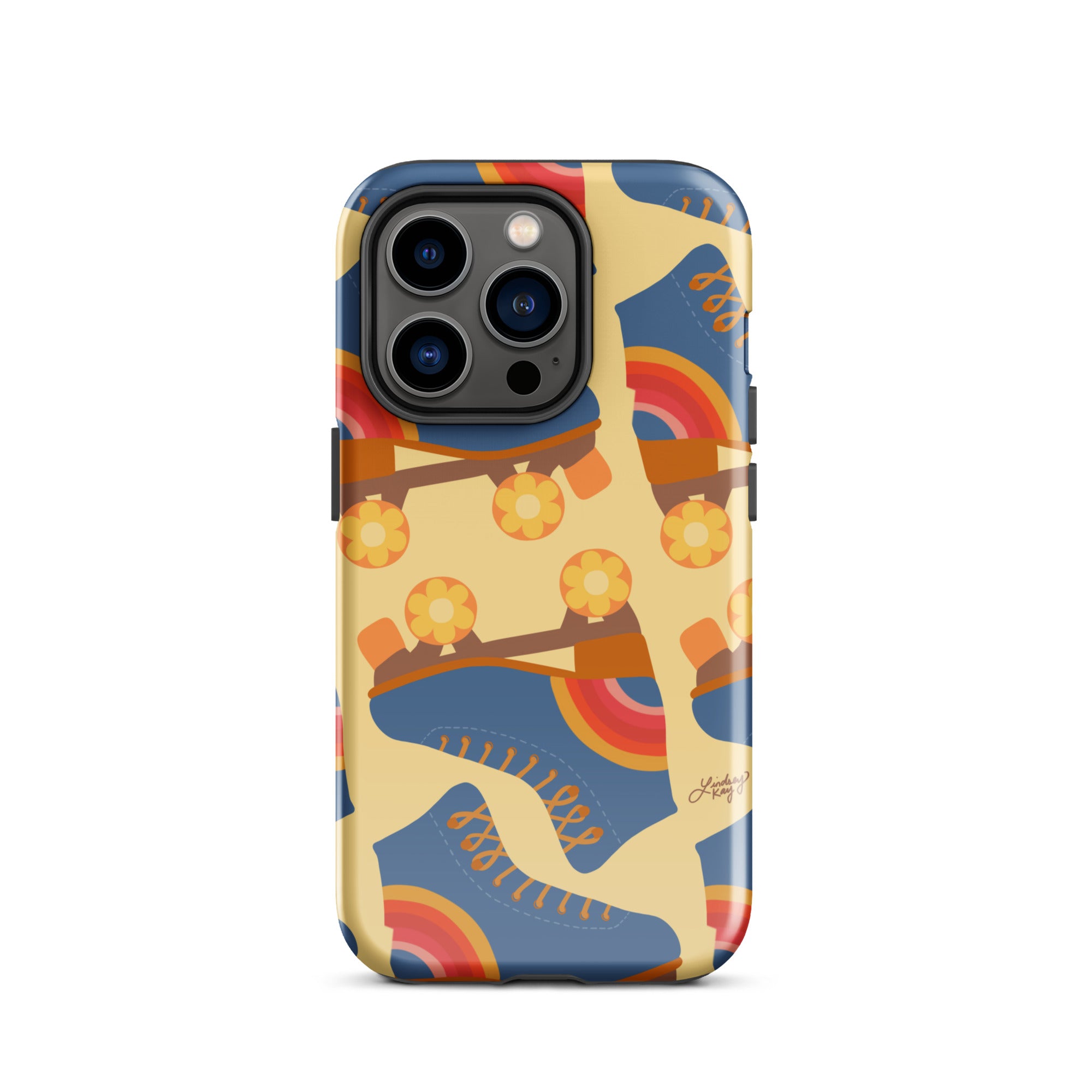 Ilustración de patines retro - Funda resistente para iPhone®