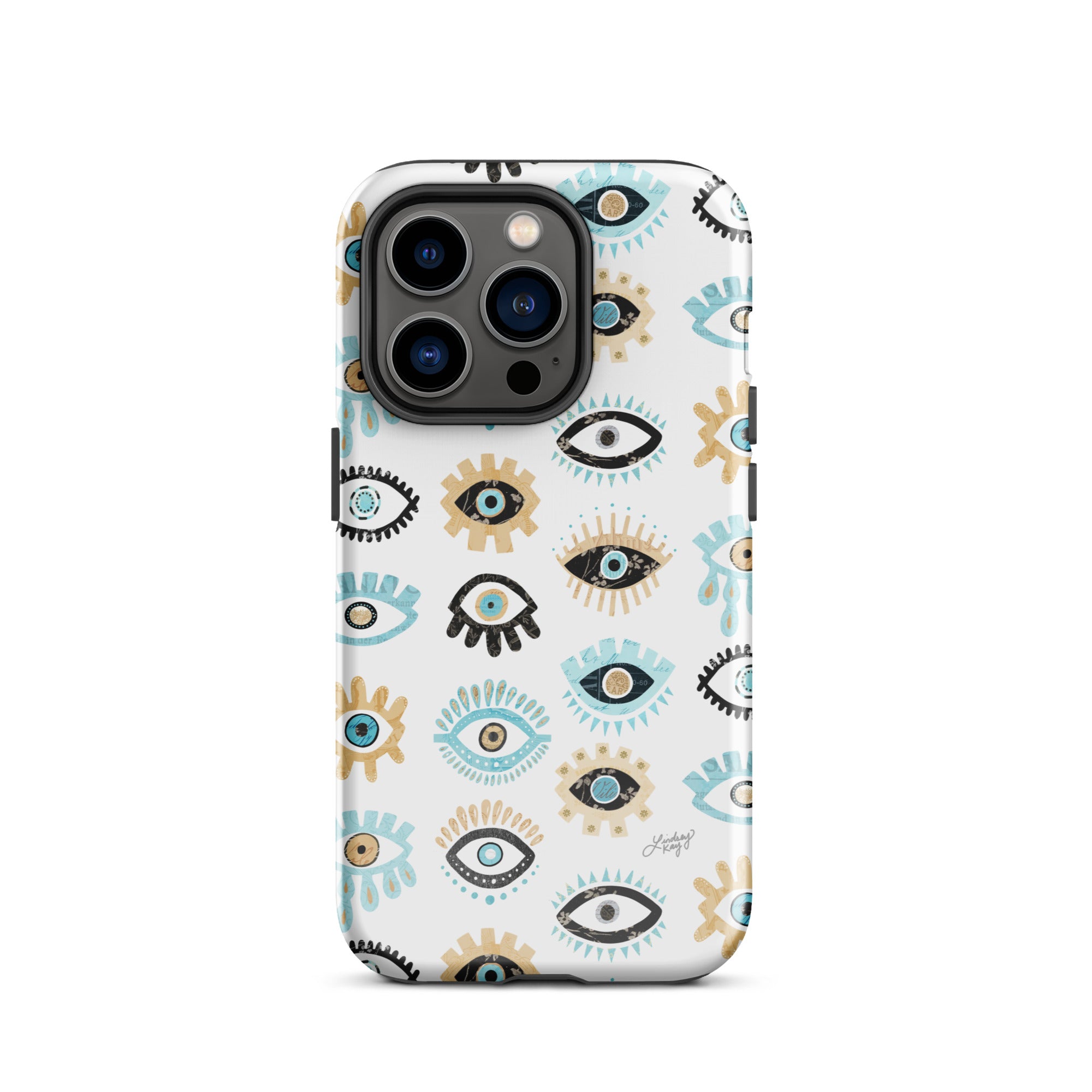 Patrón de mal de ojo - Funda resistente para iPhone®