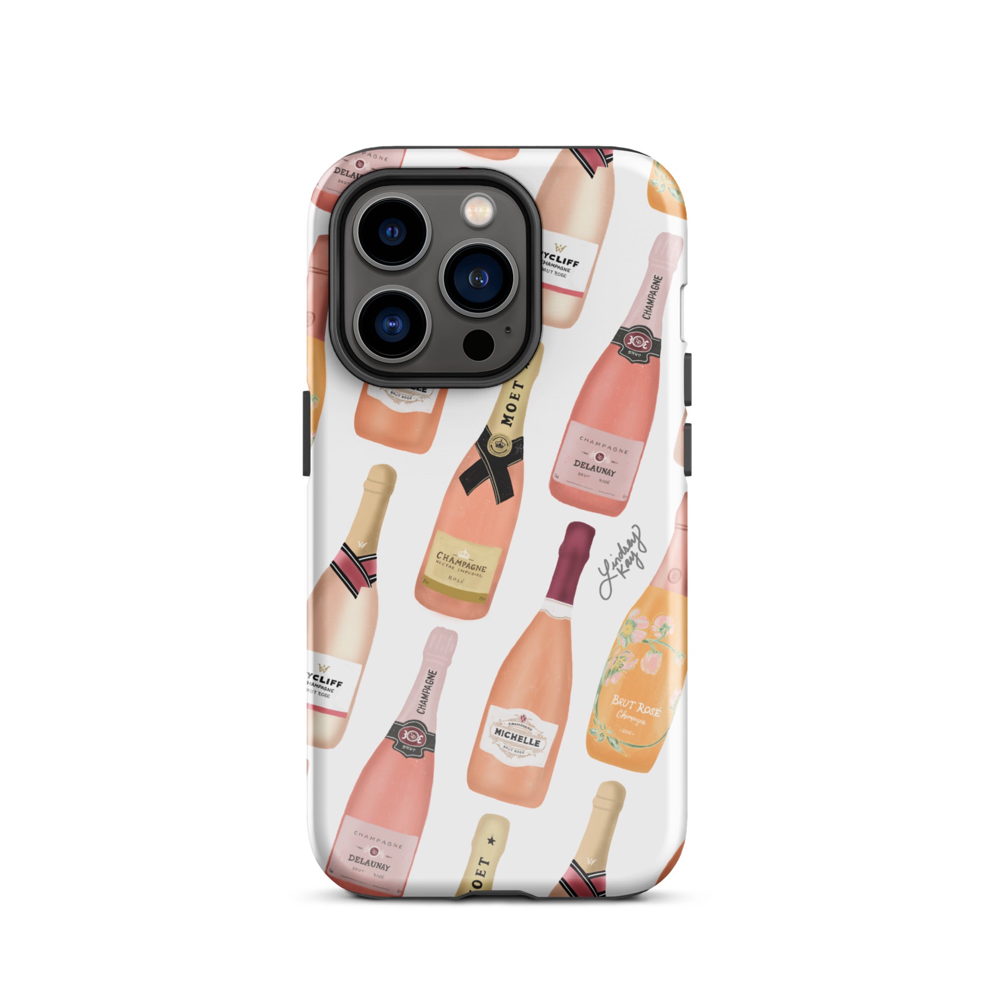 Botellas de champán rosa - Funda resistente para iPhone®