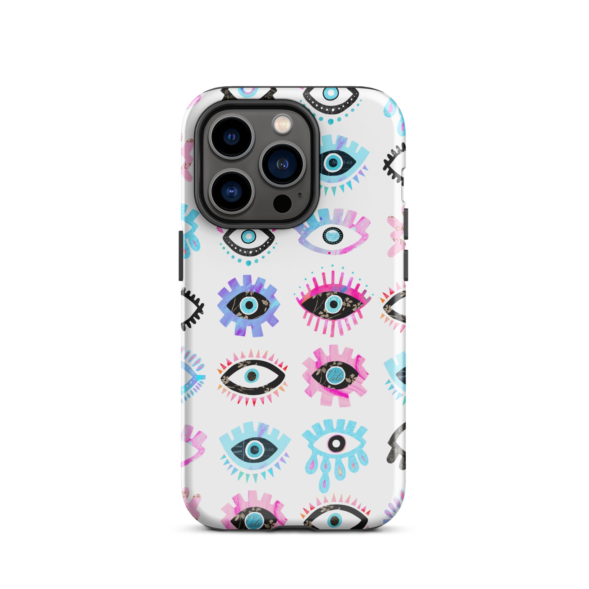 Evil Eyes (Rose/Bleu) - Coque rigide pour iPhone®