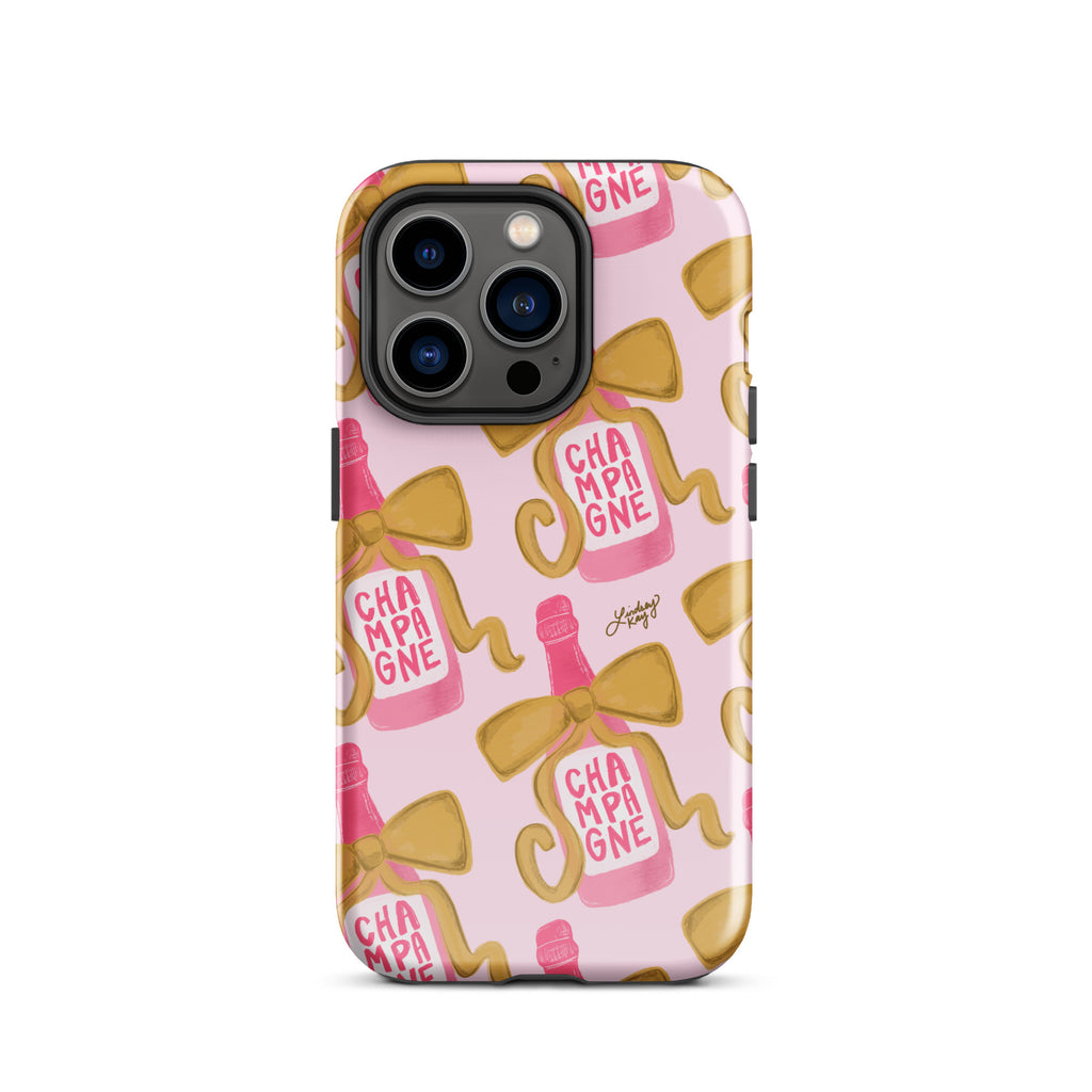 Ribbon Champagne Bottle - Tough Case for iPhone®